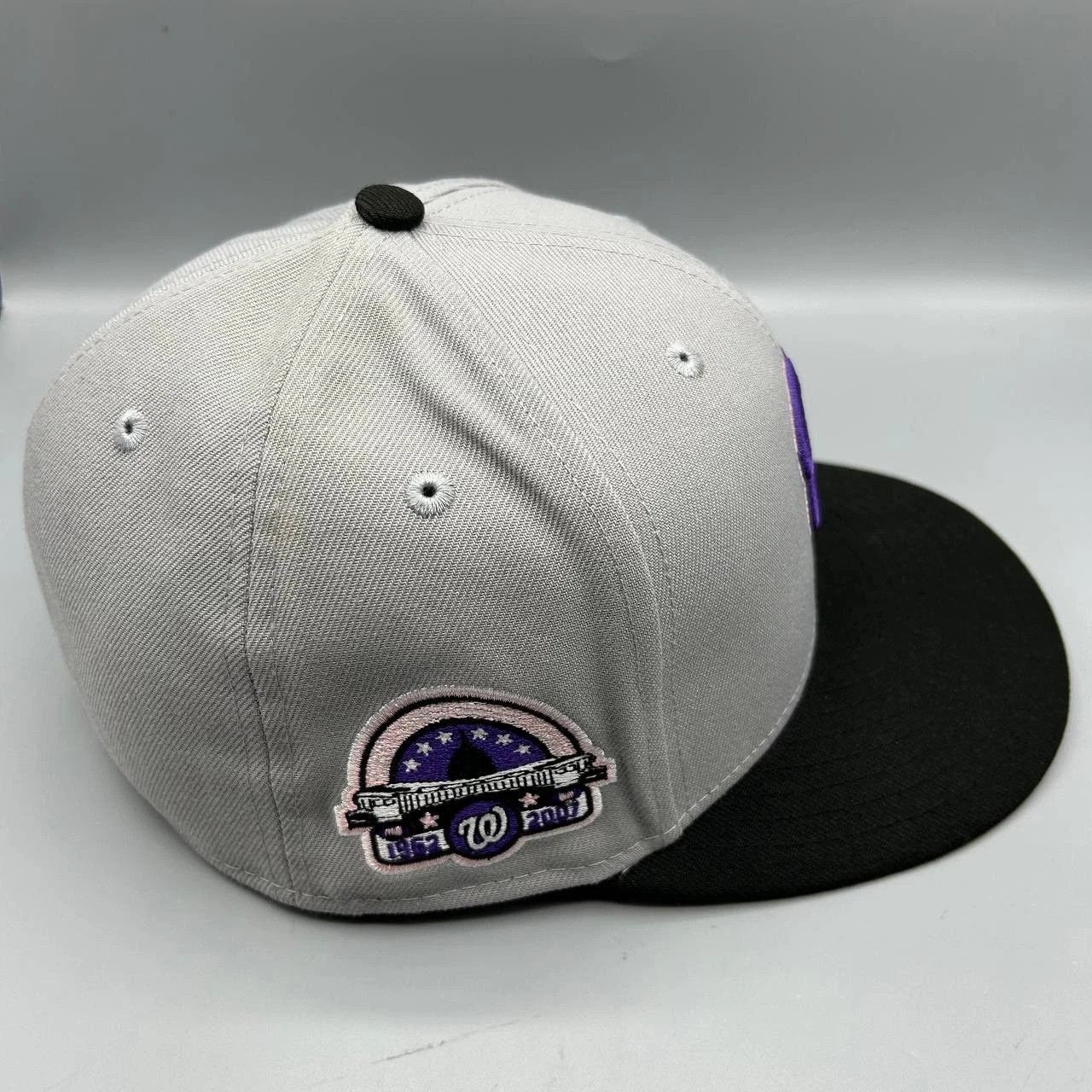 New Era Washington Nationals Hat 7 3/8 59Fifty New Era MLB Fitted Size ONE SIZE - 5 Thumbnail
