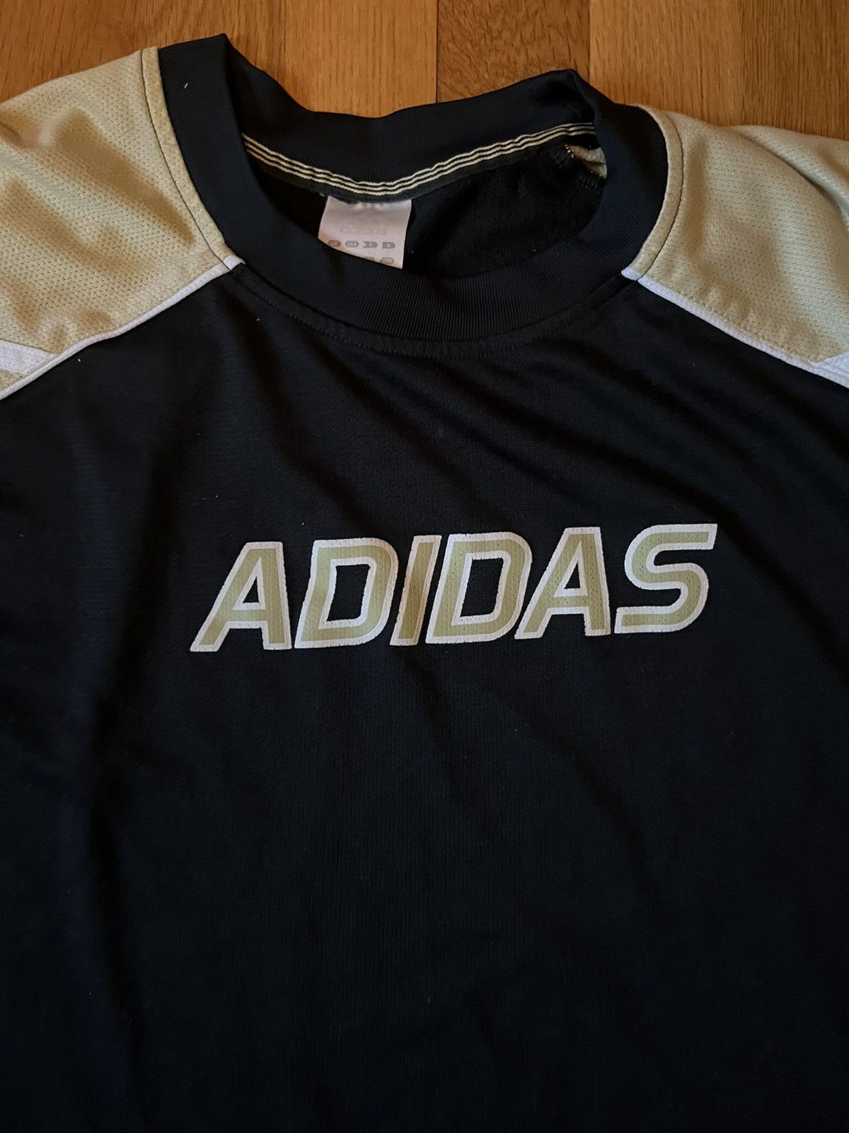 Adidas Vintage Adidas Jersey Shirt Size US L / EU 52-54 / 3 - 3 Thumbnail