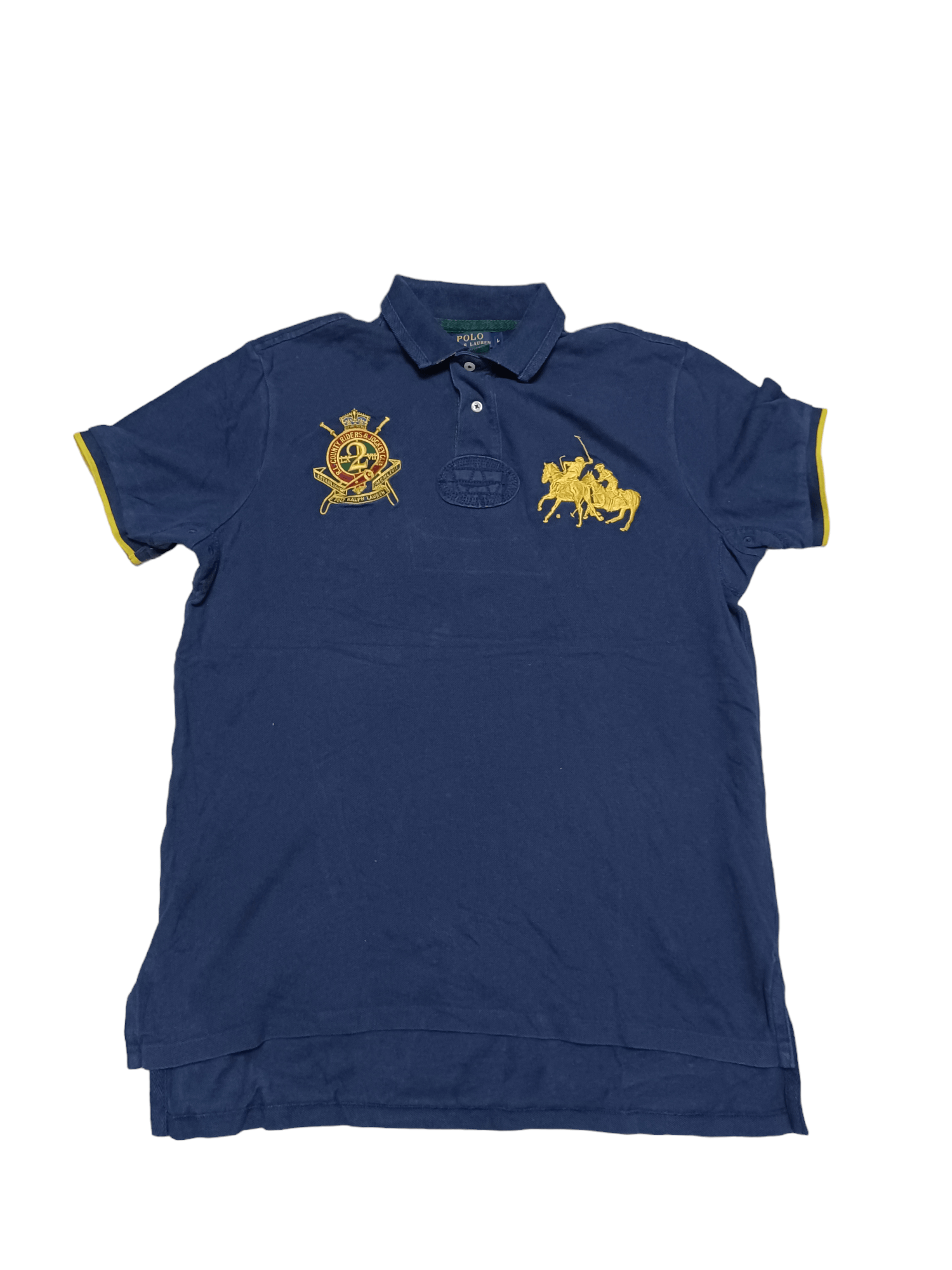 Polo Ralph Lauren POLO RALPH LAUREN VINTAGE EMBROIDERED LOGOS POLO SHIRT Size US L / EU 52-54 / 3 - 1 Thumbnail