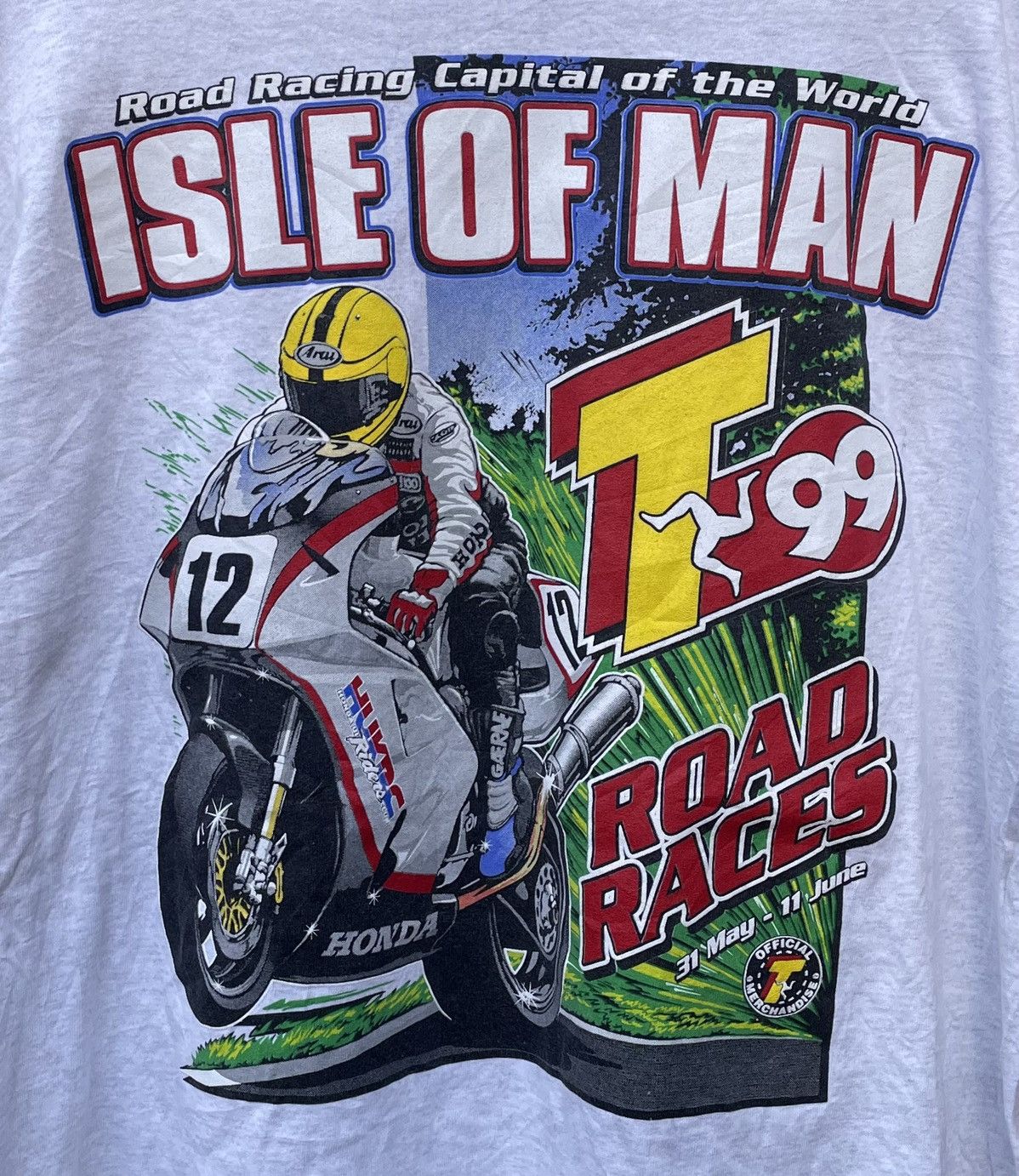 Other Vintage 1999 Screen Stars Isle of Man TT Moto Racing T-shirt Size US XL / EU 56 / 4 - 5 Thumbnail