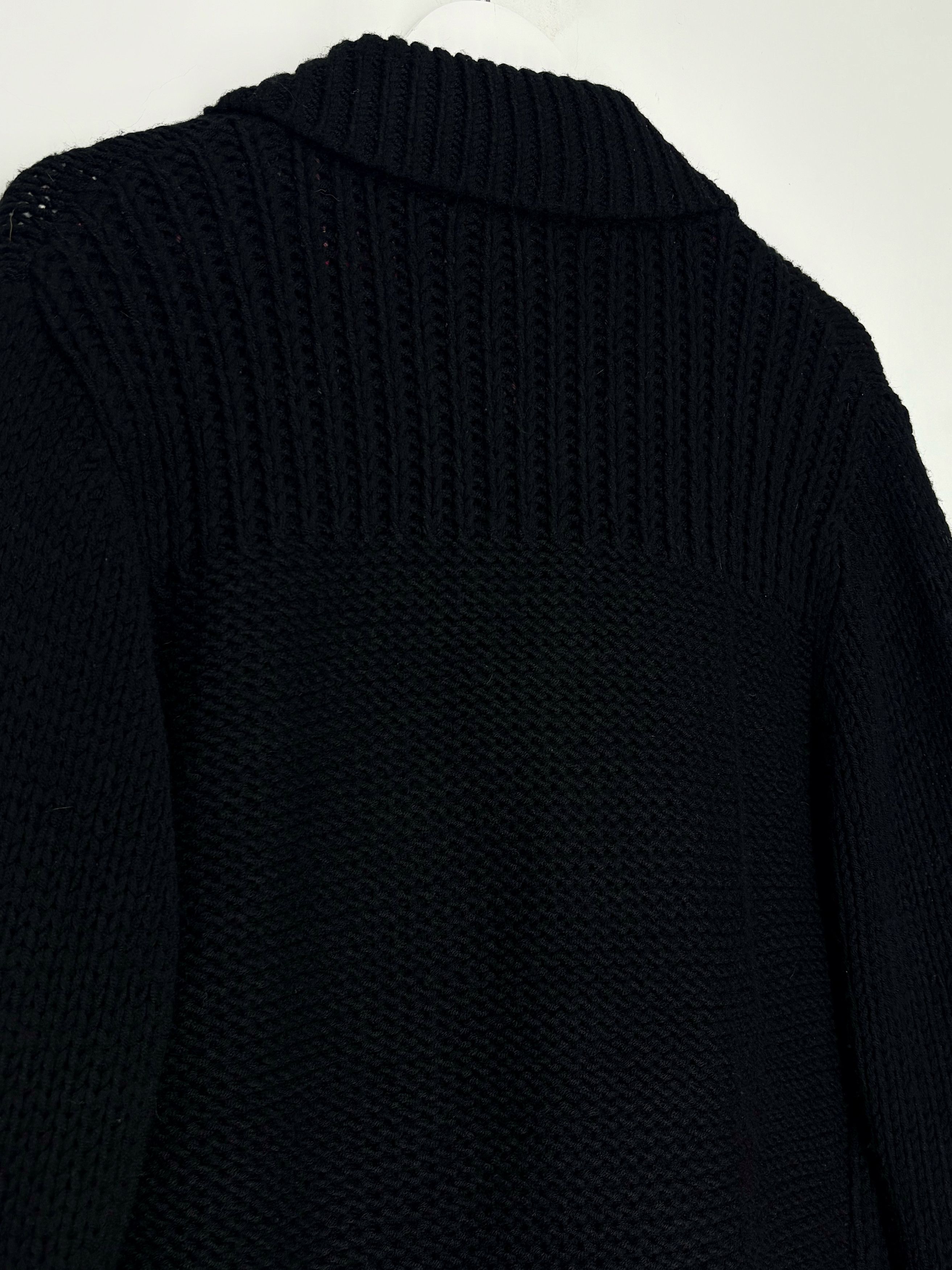 Diesel Vintage Diesel Avant Garde Heavy Knit Black Sweater Size US XL / EU 56 / 4 - 14 Thumbnail