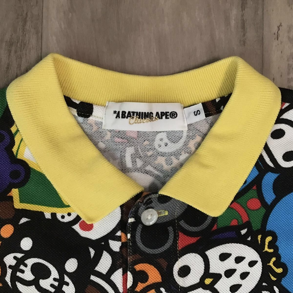 BAPE Milo safari pattern polo shirt a bathing ape NIGO