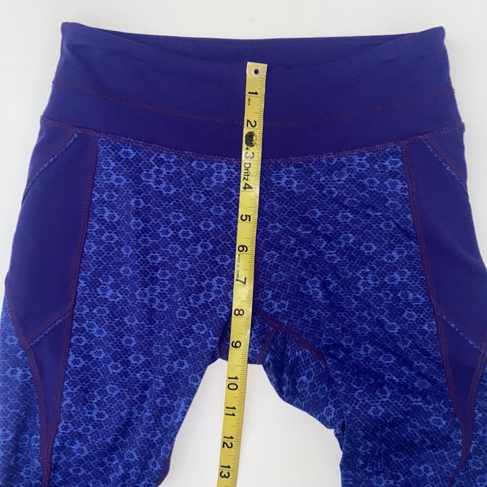 Designer Athleta l Purple Print Leggings Size XS Size 26" / US 2 / IT 38 - 5 Thumbnail
