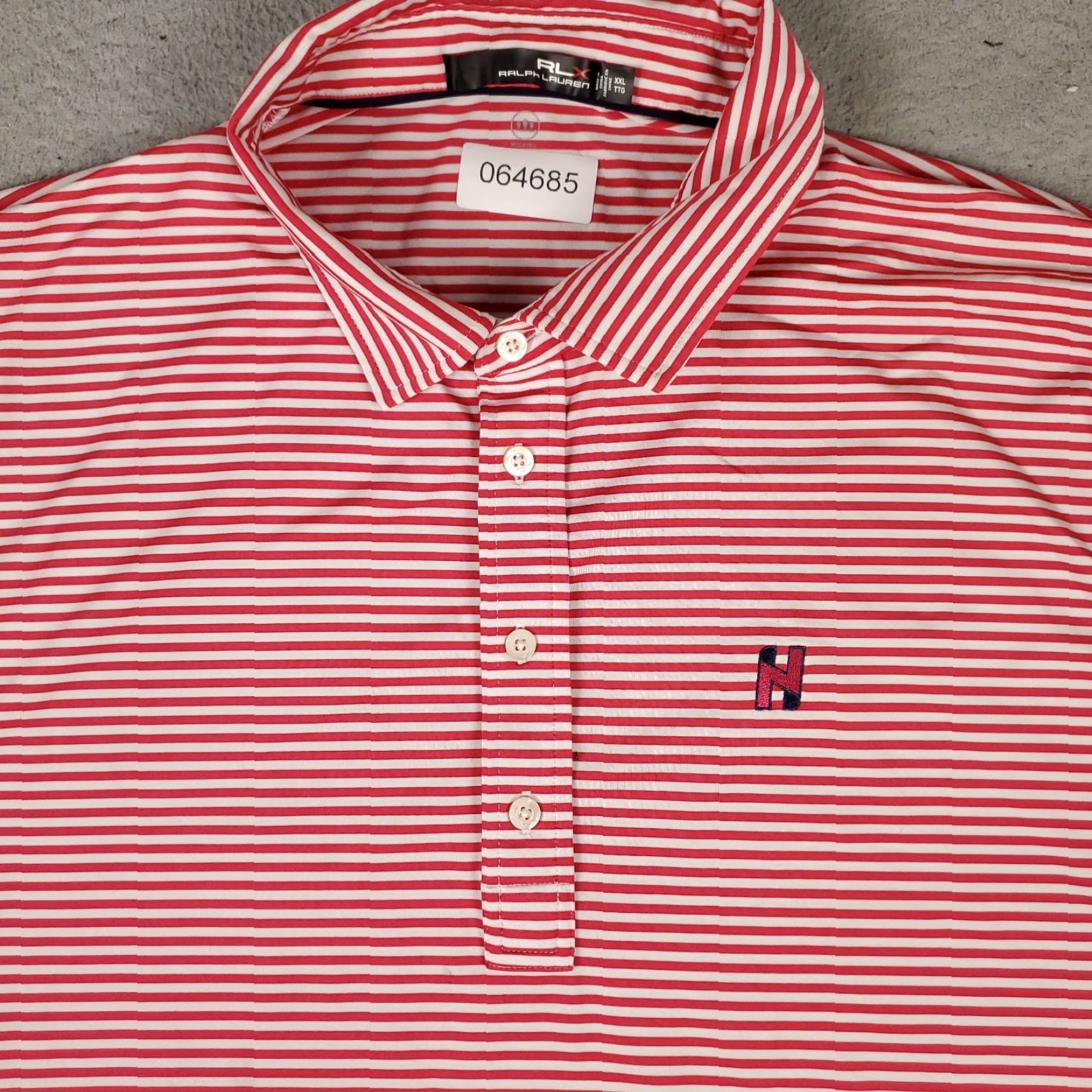 Ralph Lauren RLX Ralph Lauren Polo Shirt Mens 2XL Red Striped Polo Short Sleeve Casual Golf Size US XXL / EU 58 / 5 - 2 Thumbnail