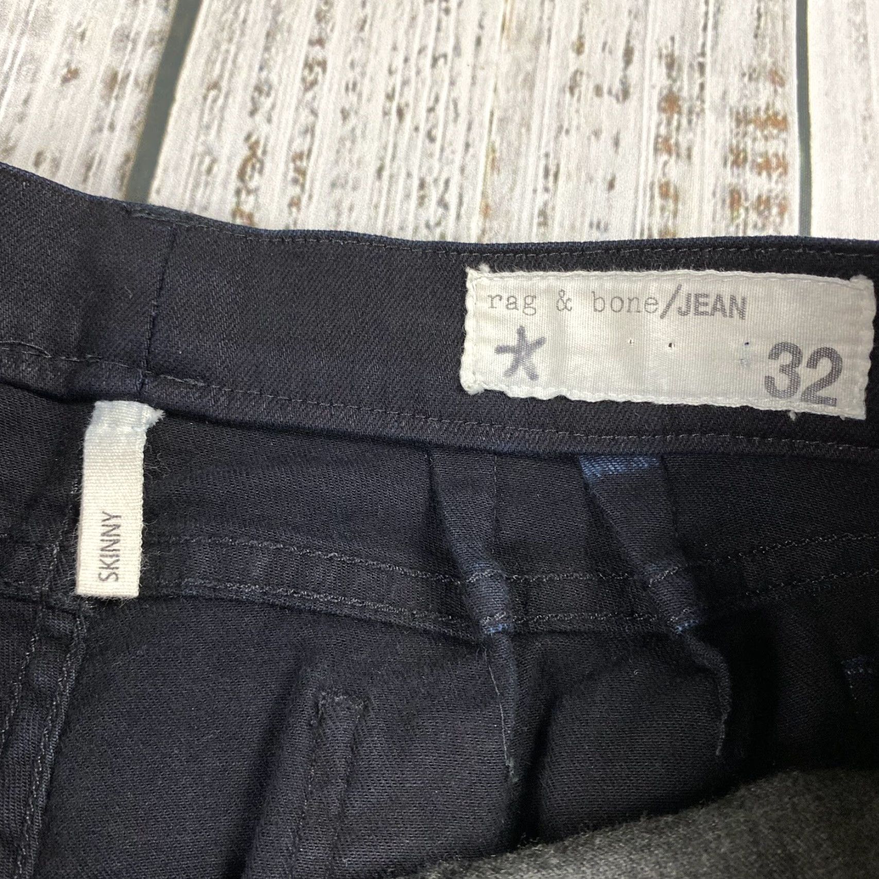 Rag & Bone RAG & BONE Mid Rise Skinny Jeans Women Stretch Denim Black Size 32 Fits 30"-34" Size 24" / US 00 / IT 34 - 4 Thumbnail