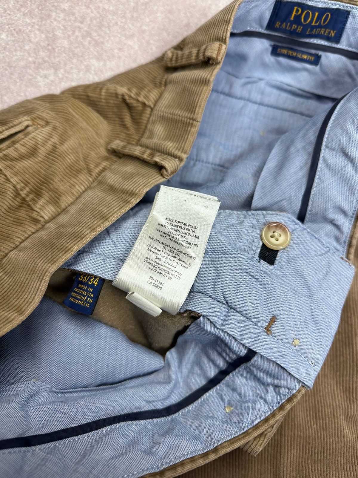 Polo Ralph Lauren Vintage Polo Ralph Lauren Corduroy Chino Pants 33x34 Size US 33 - 5 Thumbnail