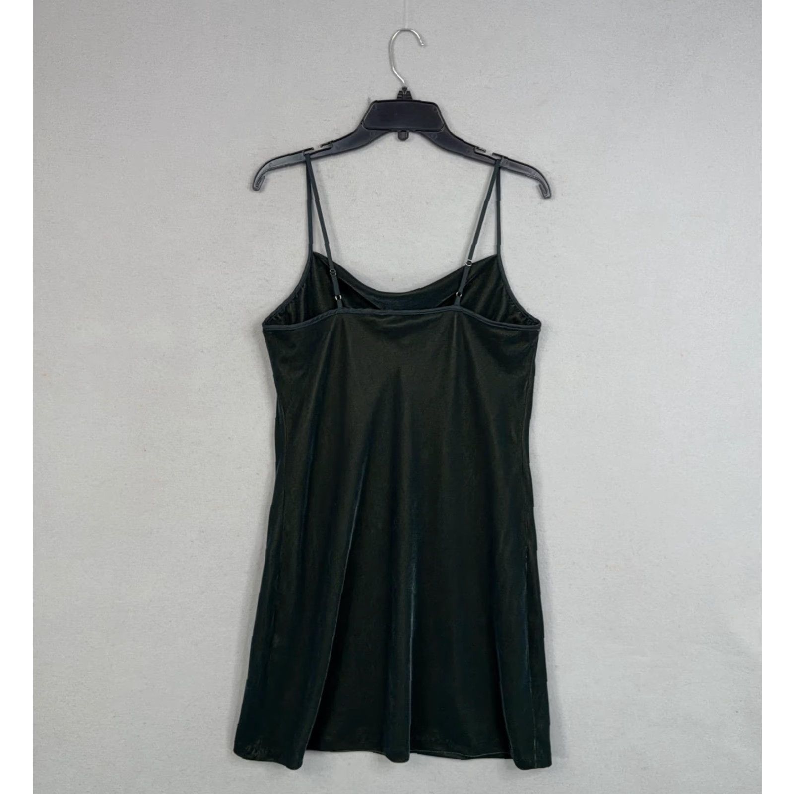 Banana Republic Banana Republic Dress Womens Small Green Velvet Cowl Neck Strappy Slip Mini Party Size S / US 4 / IT 40 - 7 Thumbnail