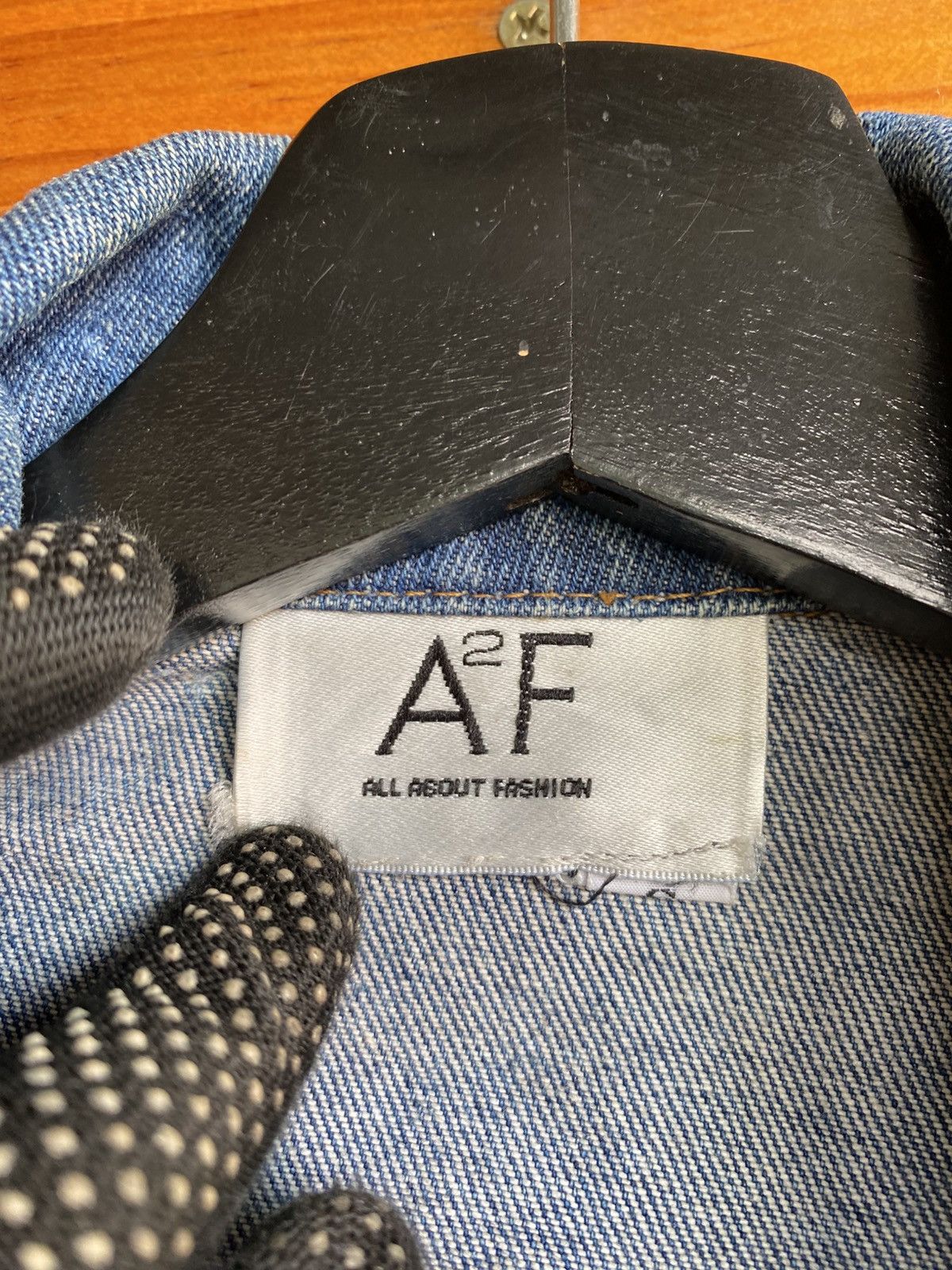 Japanese Brand A2F All About Fashion Vintage Style Denim Motorcycle Jacket Size US S / EU 44-46 / 1 - 6 Thumbnail