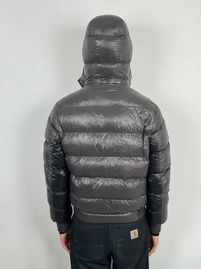 Vintage Massimo Rebecchi Black & Brown Hooded Puffer Jacket Size US M / EU 48-50 / 2 - 4 Thumbnail