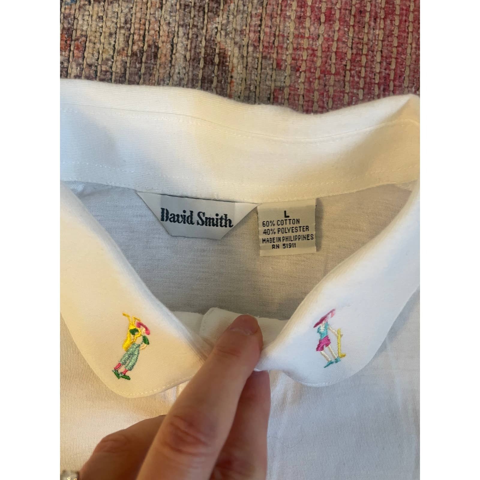 Other Vintage David Smith Women's Polo Shirts SS White Size L Size L / US 10 / IT 46 - 3 Thumbnail