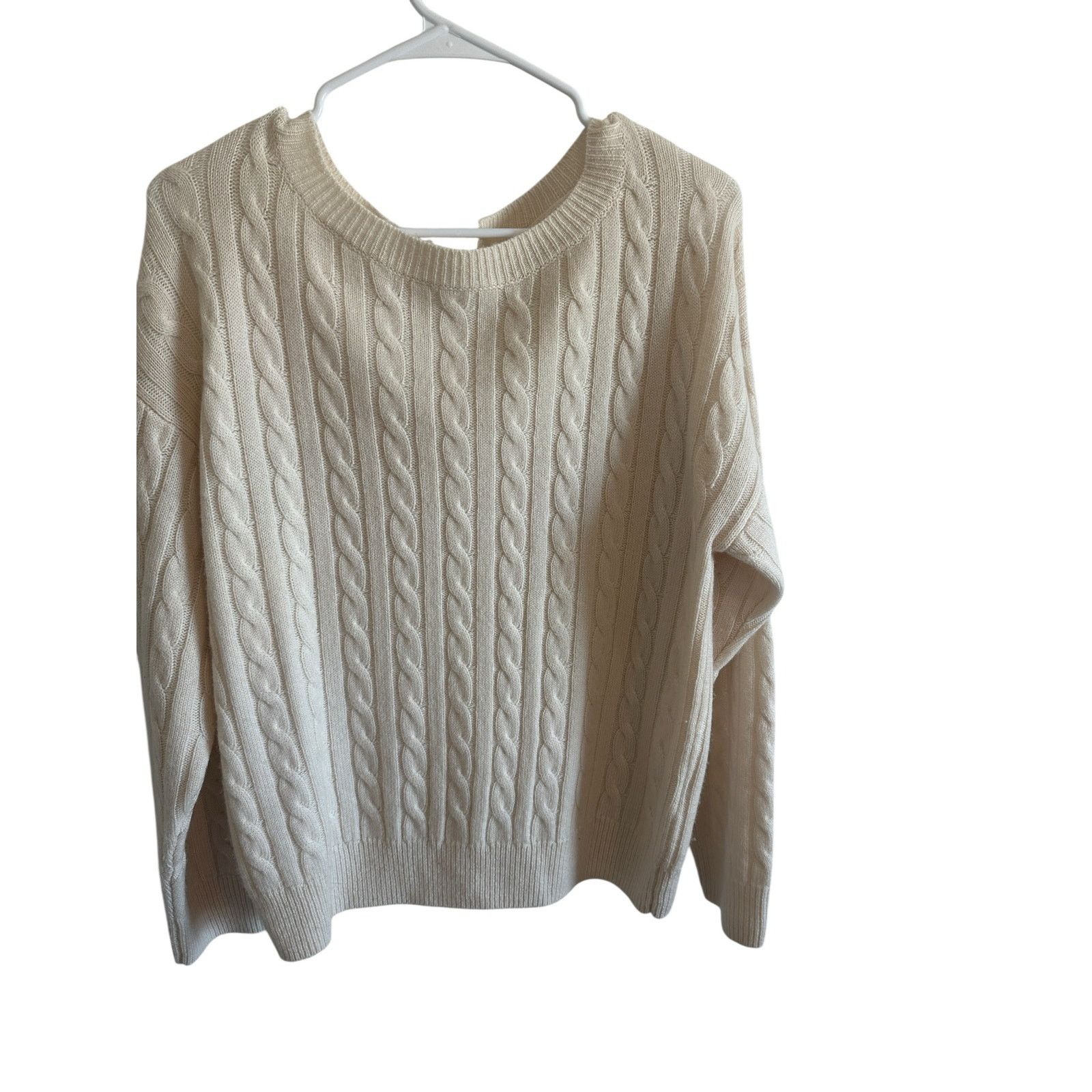 Other Grey Ven White Wool Cashmere Crew Neck Long Sleeve Sweater Size XS / US 0-2 / IT 36-38 - 5 Thumbnail