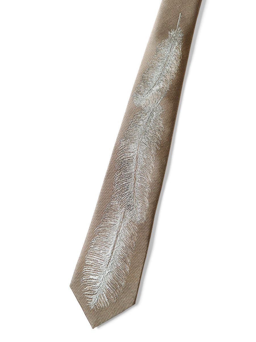 Kapital Kapital Silk twill feather tie Size ONE SIZE - 2 Thumbnail