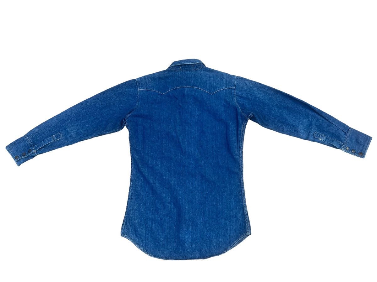 Vintage Vintage 70s CACTUS Japan Western Snap Button Denim Shirt Size US S / EU 44-46 / 1 - 2 Thumbnail