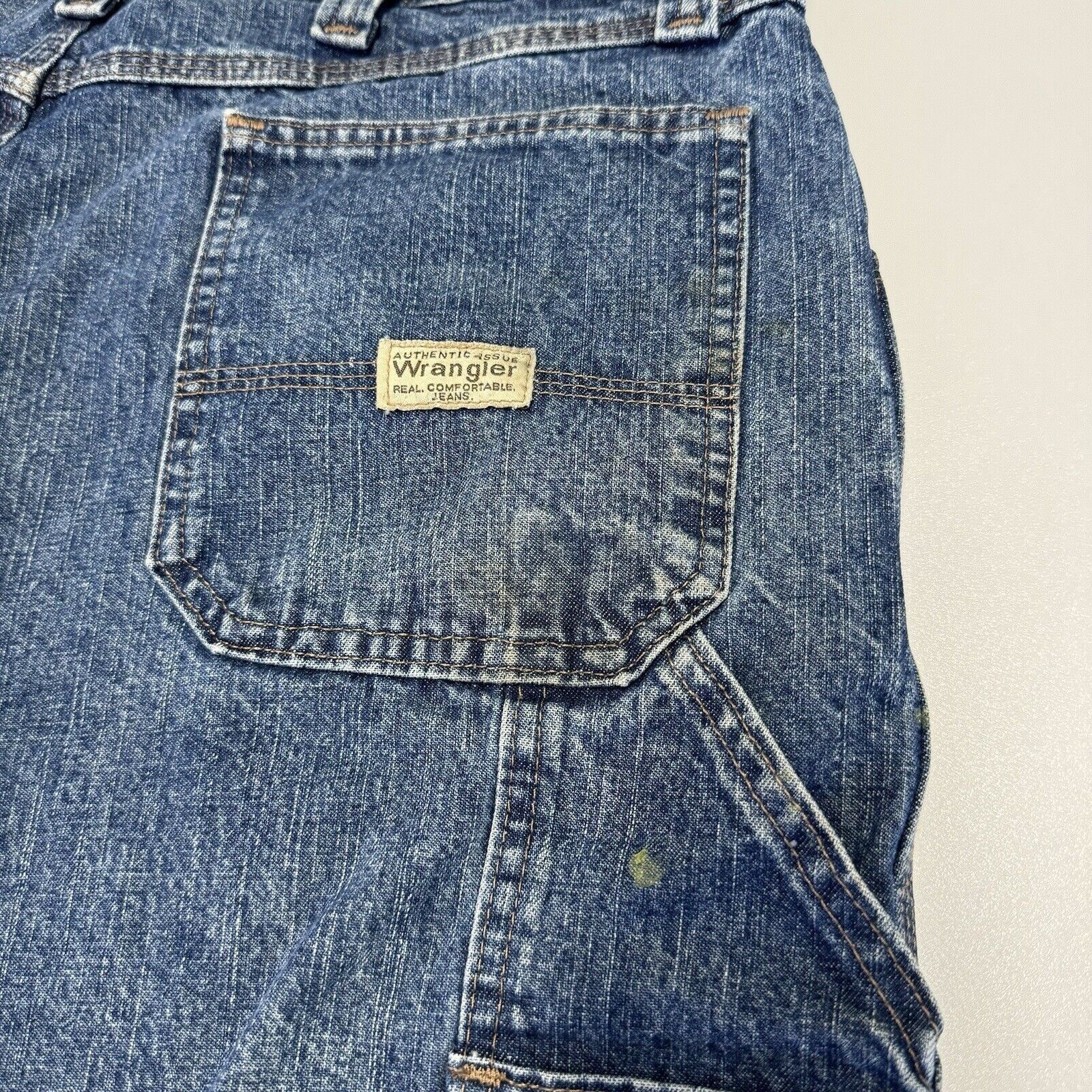 Wrangler Wrangler Jorts Mens 38 Regular Blue Y2k Carpenter Denim Shor Size US 38 / EU 54 - 6 Thumbnail