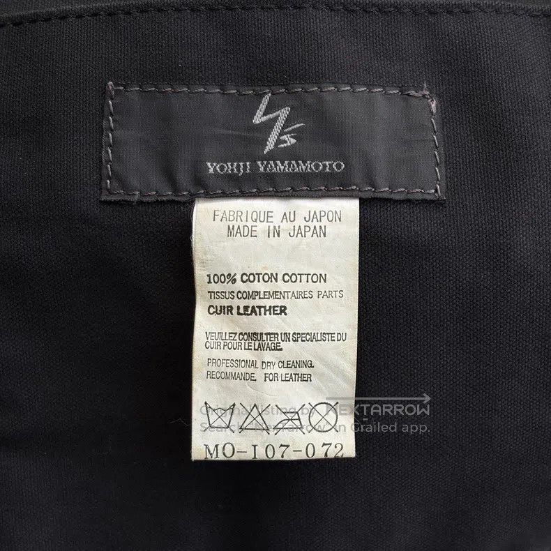 Yohji Yamamoto Yohji Yamamoto Cowhide Patchwork Tote Bag Size ONE SIZE - 8 Thumbnail