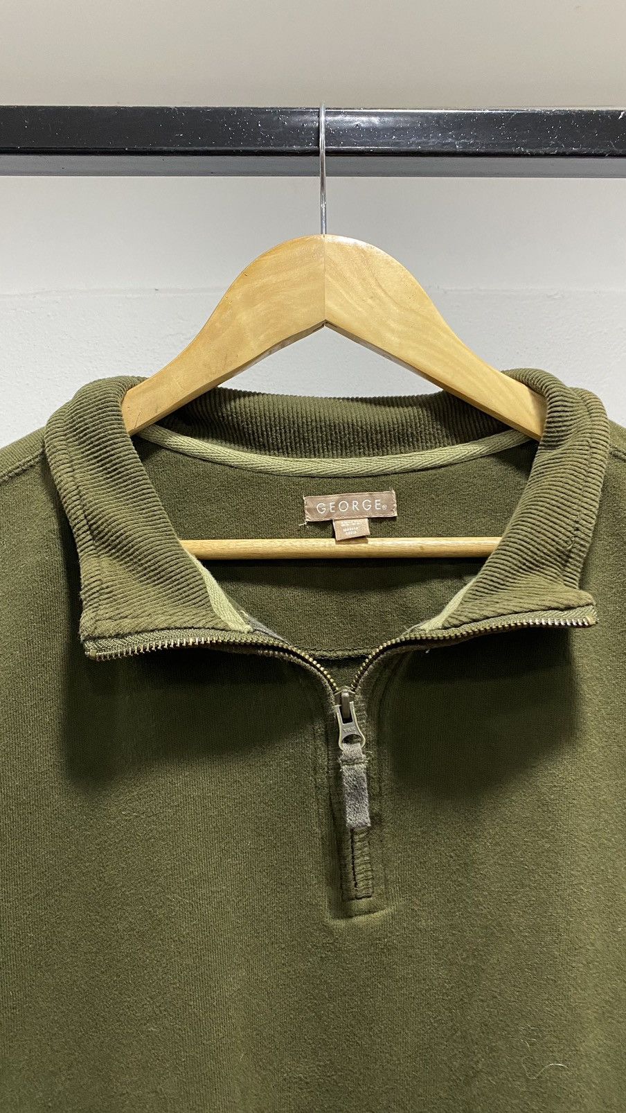 George × Vintage George Oversize Halfzipper Sweatshirt Size US XXL / EU 58 / 5 - 4 Thumbnail