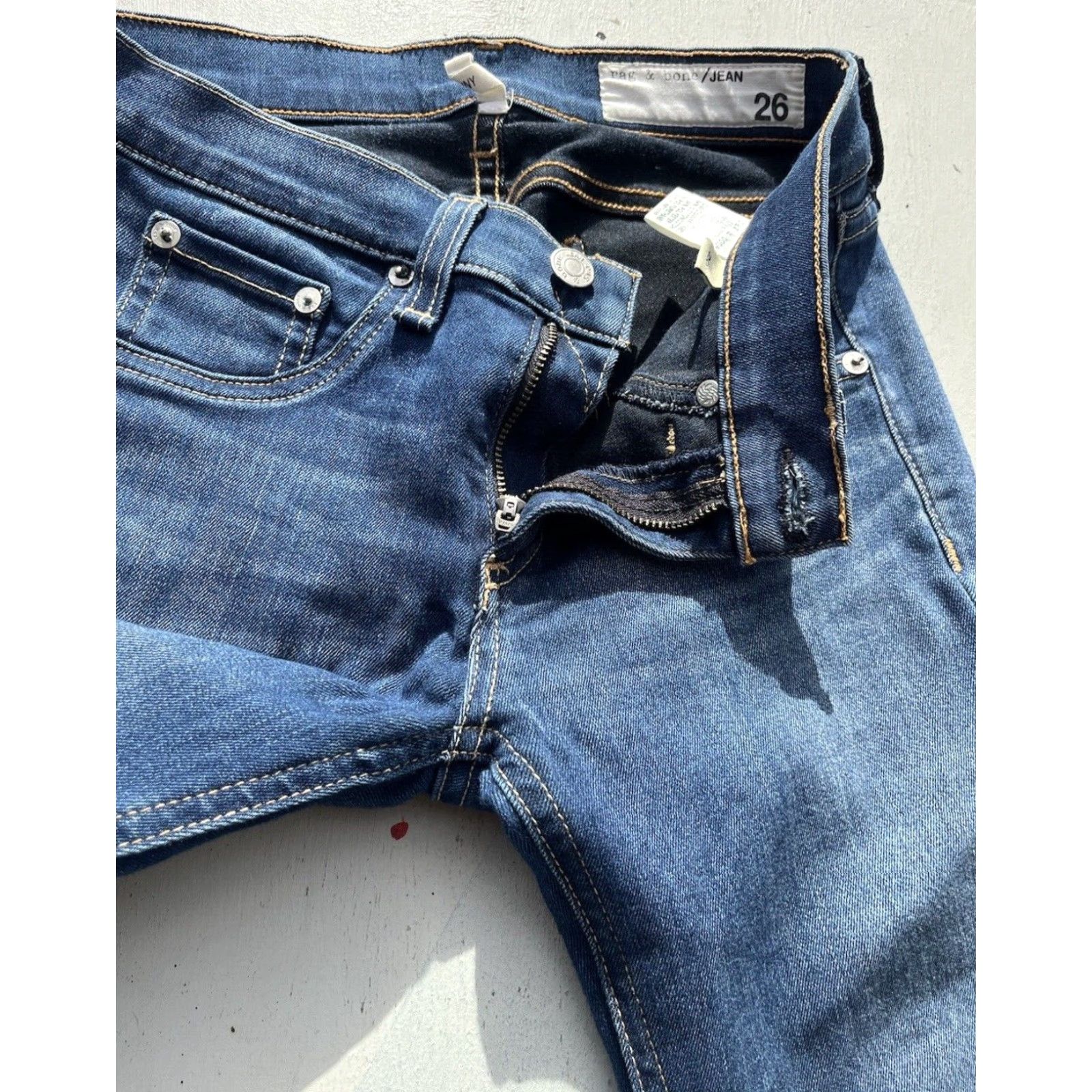 Rag & Bone Rag & Bone Jeans Women's Blue Joshua 26 Slim Stretch Skinny Ankle City Classic Size 26" / US 2 / IT 38 - 7 Thumbnail