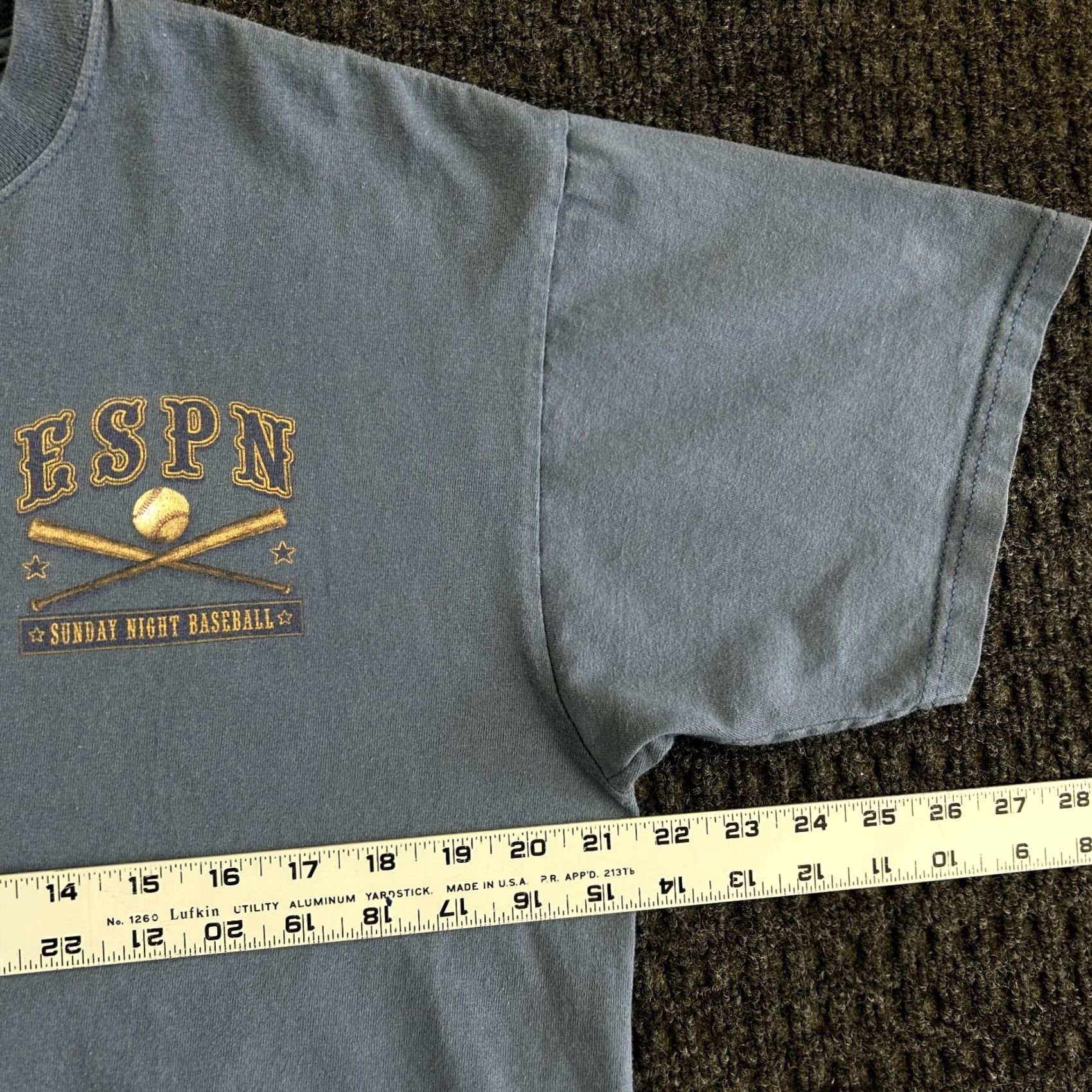 MLB VINTAGE ESPN Sunday Night Baseball T Shirt L Blue MLB Logo Mens Baseball Shirt Regular Size US L / EU 52-54 / 3 - 5 Thumbnail