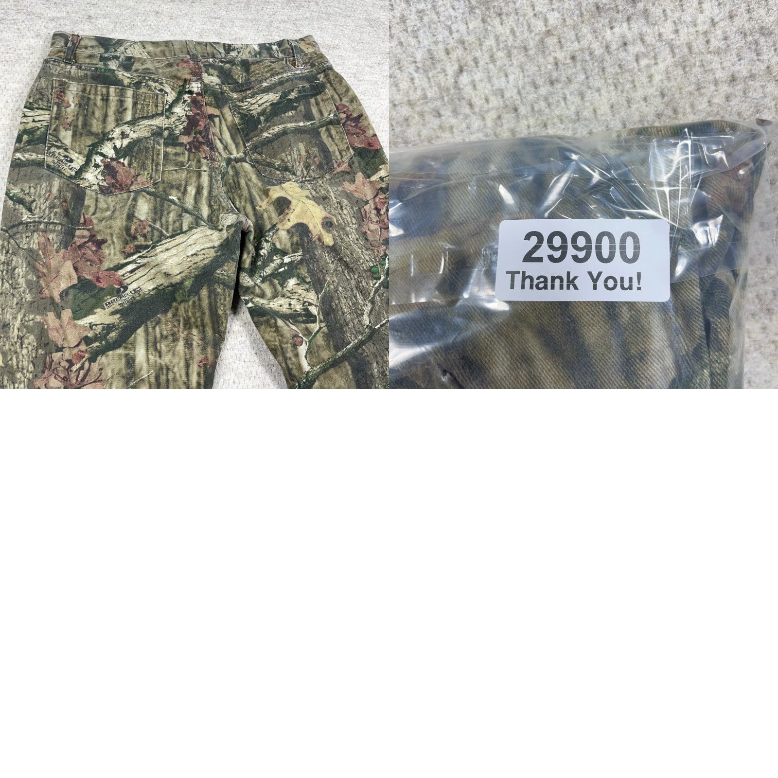 Vintage VINTAGE Mossy Oak Jeans Men 36x30 Straight Leg Denim Camouflage 5-Pocket Regular Green Casual Pants Mens Size US 36 / EU 52 - 9 Thumbnail