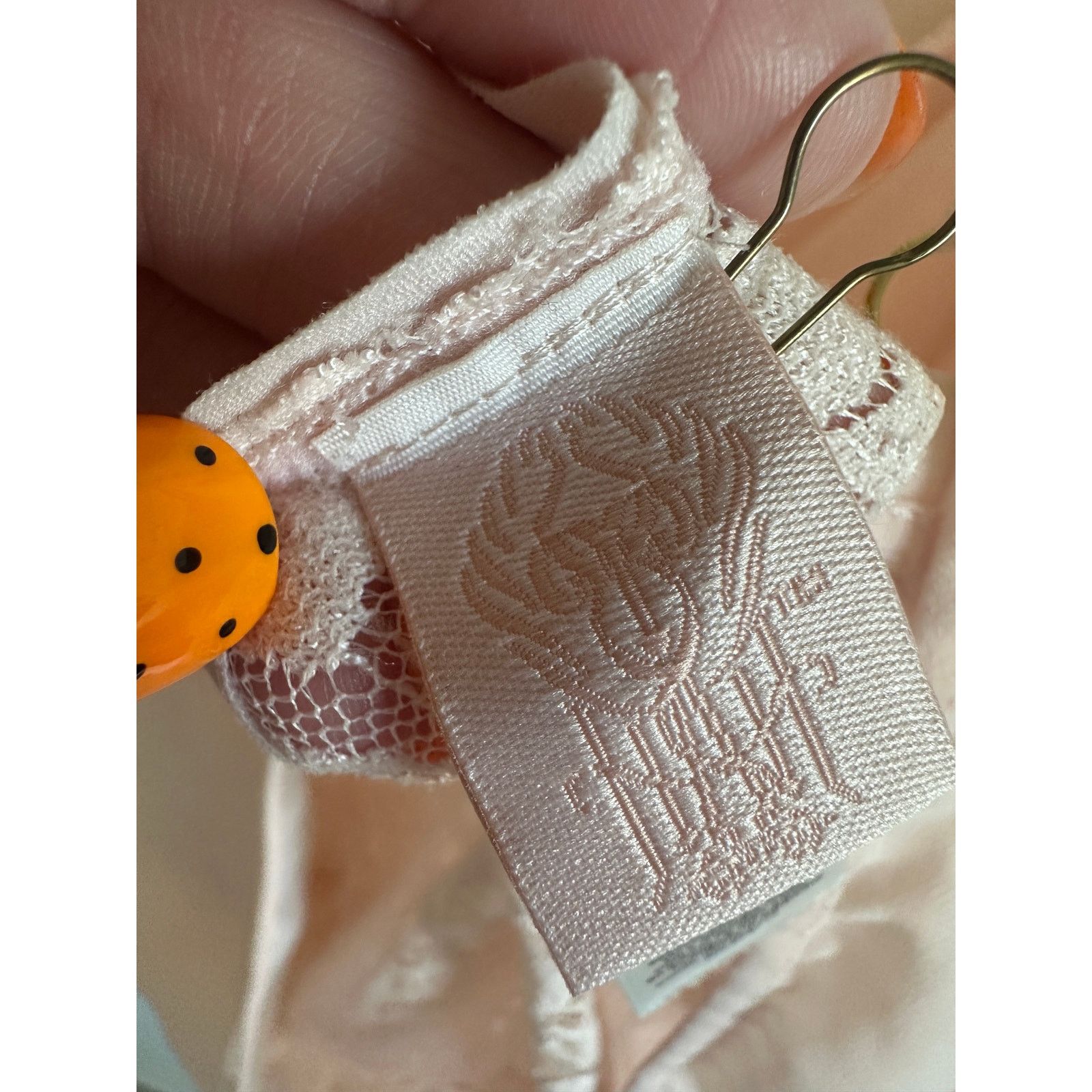 Other We Are HAH Pink Lace Long Sleeve Round Neck Floral Bodysuit Size L / US 10 / IT 46 - 8 Thumbnail