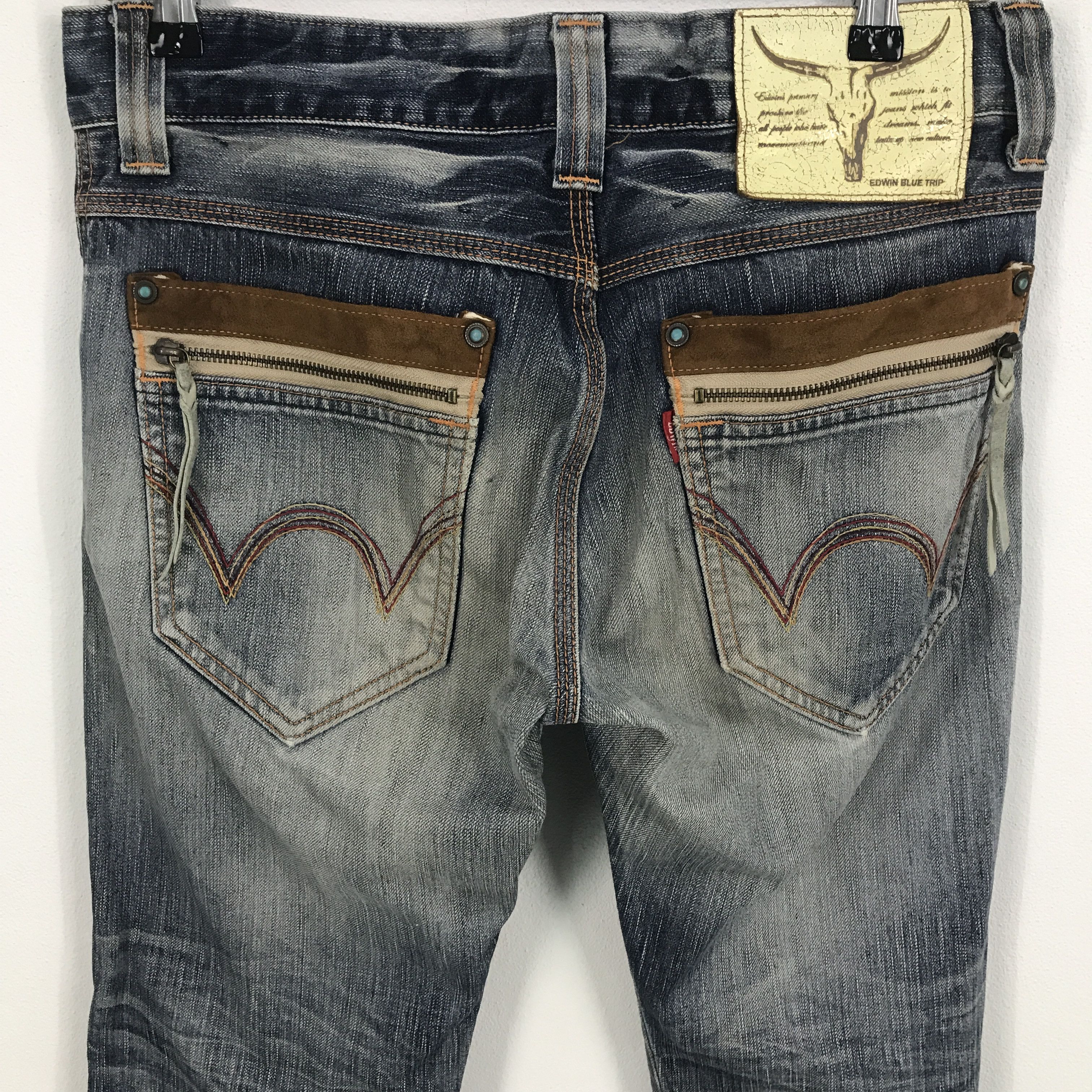 Edwin Edwin Blue Trip distressed denim Jeans Size US 32 / EU 48 - 5 Thumbnail