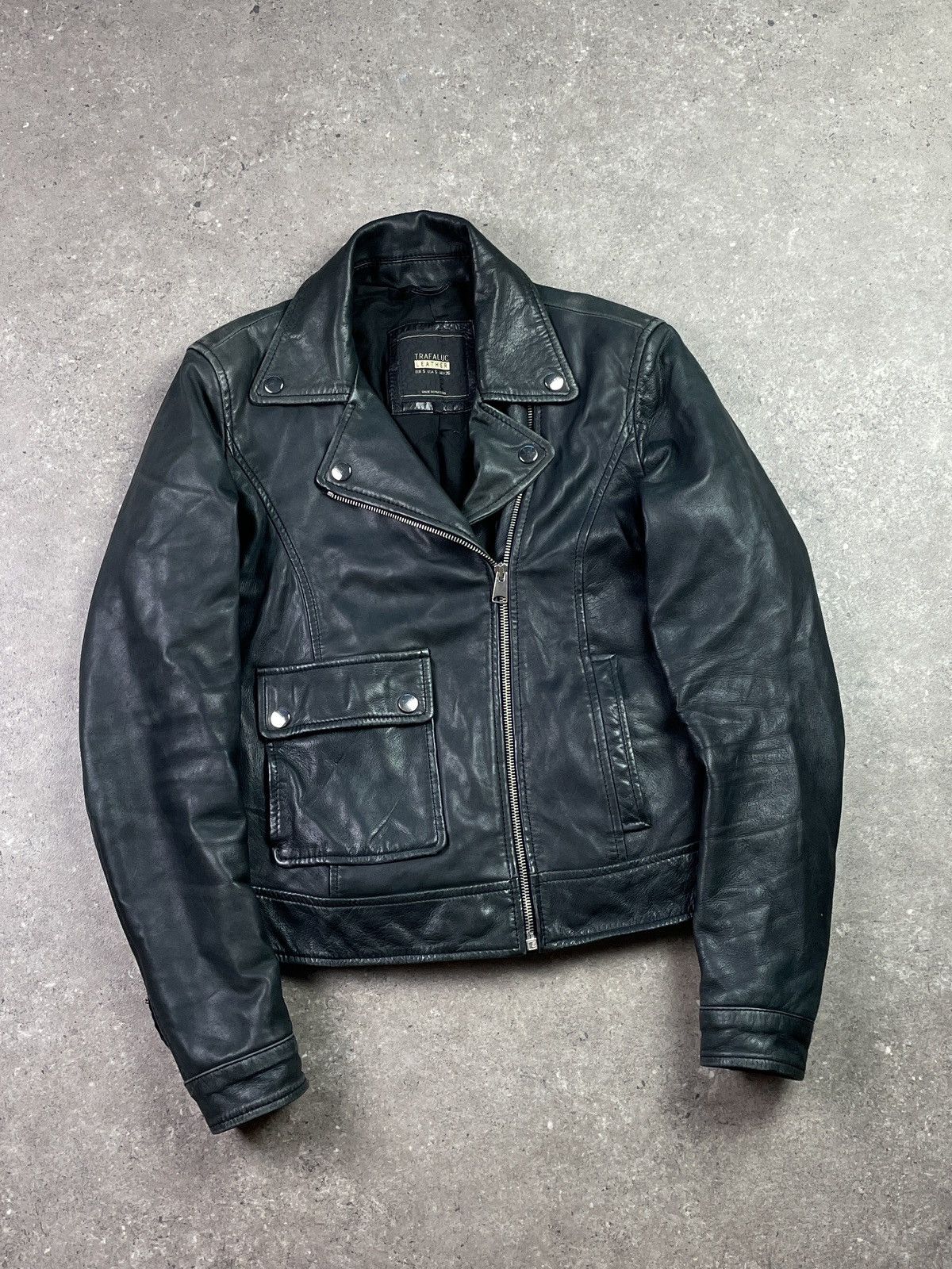 Genuine Leather Vintage Ramones Genuine Leather Jacket Biker Rock Punk Rare Size S / US 4 / IT 40 - 1 Thumbnail
