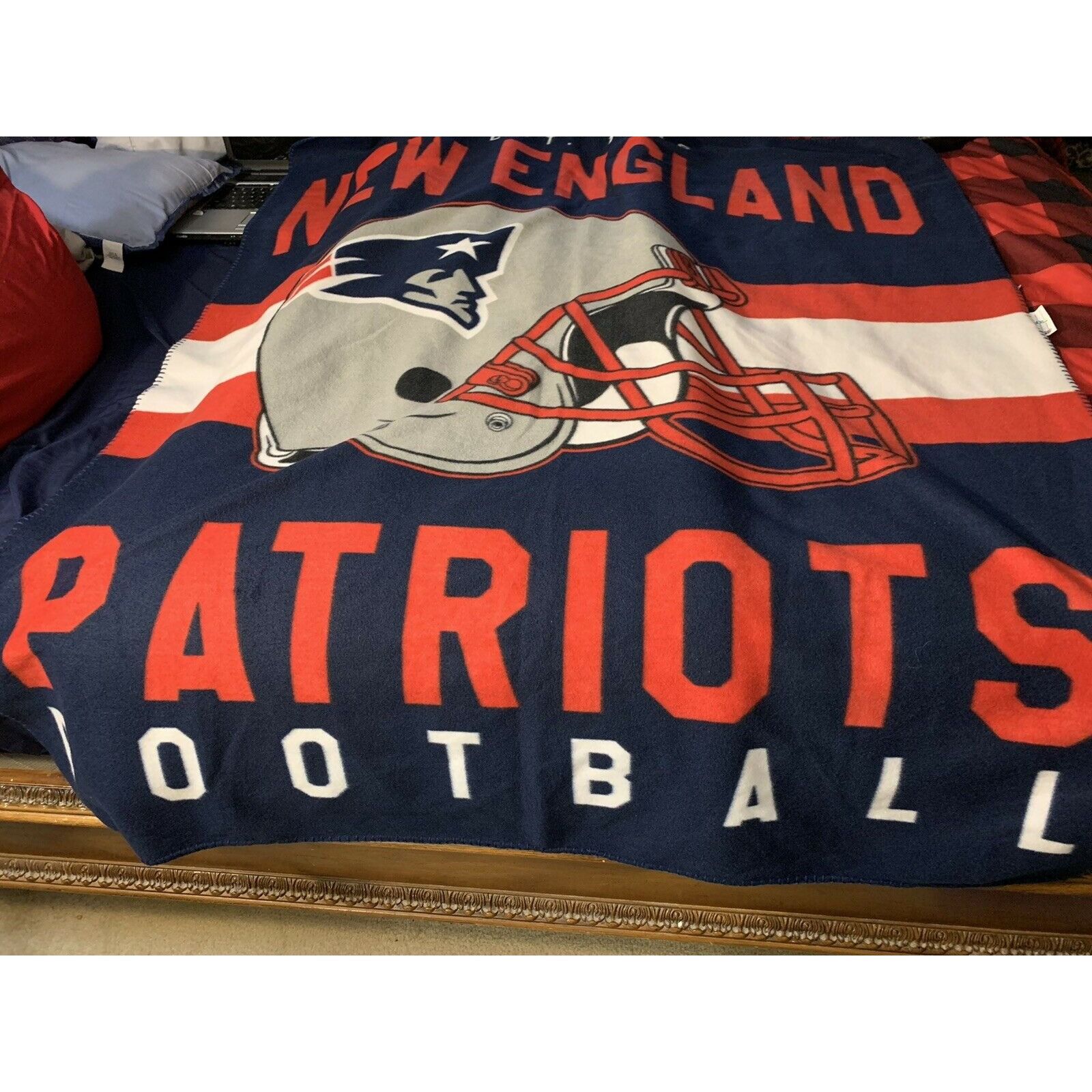 Northwest Territory New England Patriots NFL Northwest 50"x60" Singular Soft Fle Size ONE SIZE - 4 Thumbnail
