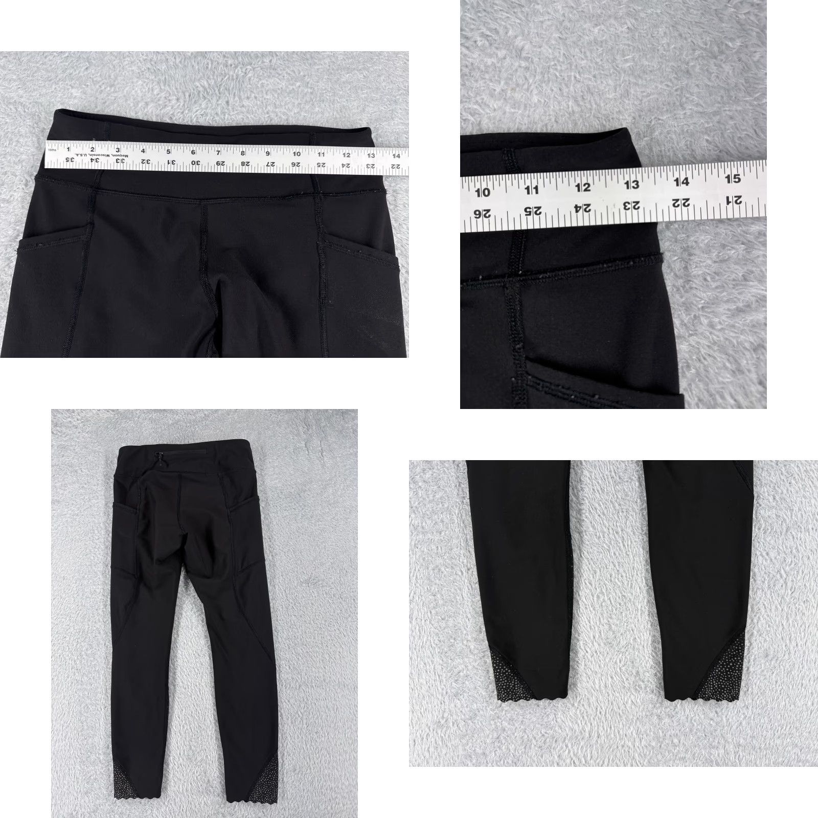 Lululemon Lululemon Pants Women 6 Black Tight II Luxtreme Cropped 25" Inseam Pockets Straight Leg Dance Yoga Read Size 28" / US 6 / IT 42 - 8 Thumbnail