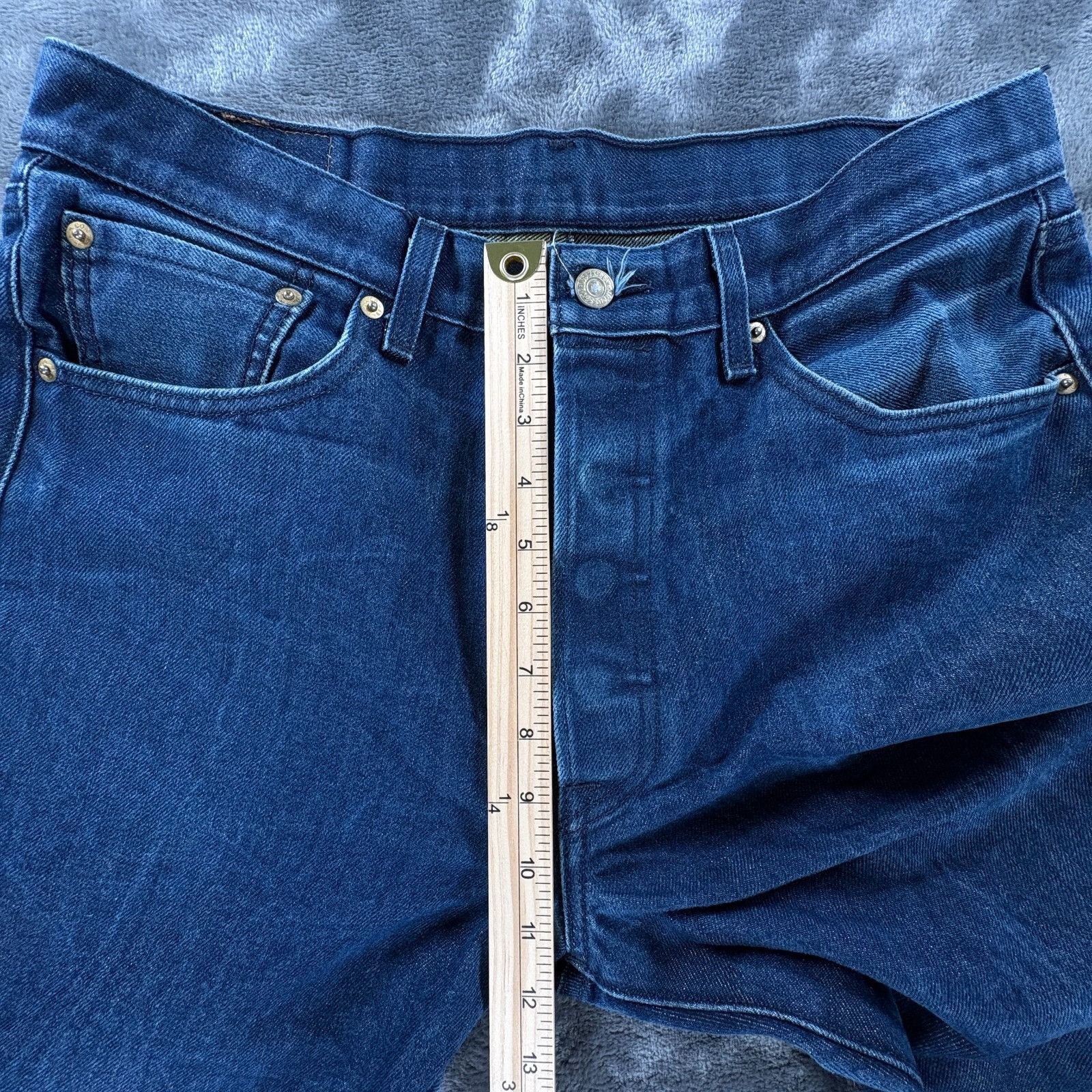Levi's Levi’s 501 Men Jeans 34X30 Button Fly Vintage Blue Denim Str Size US 34 / EU 50 - 9 Thumbnail