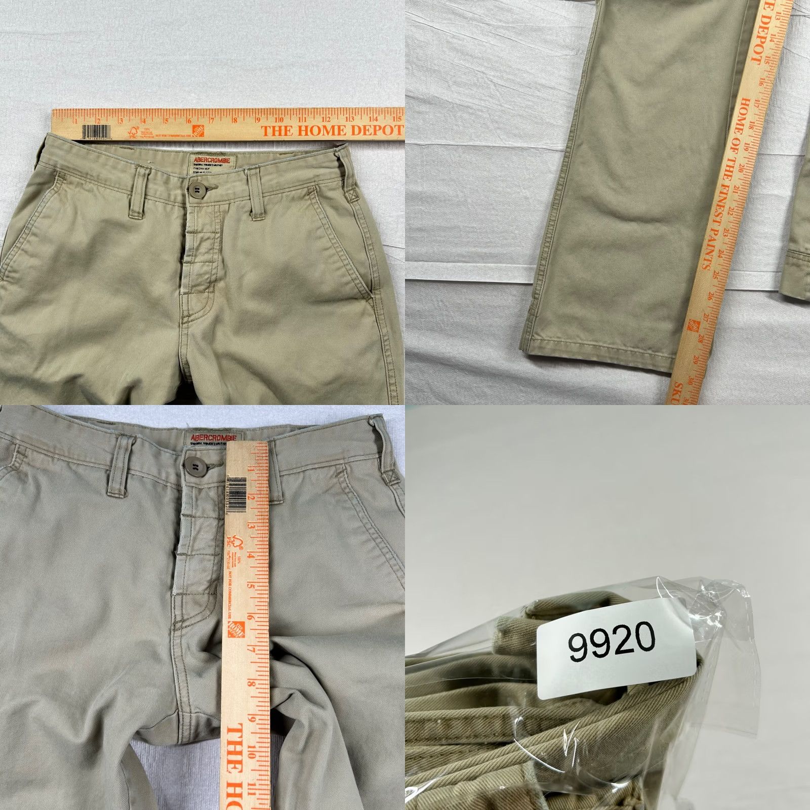 Abercrombie & Fitch VINTAGE Abercrombie & Fitch Pants Womens 2 Uniform Military Chino Canvas Beige 100% Cotton, Beige, Regular, 30 Inseam, Size 2, Womens, Panties? Size 26" / US 2 / IT 38 - 8 Thumbnail