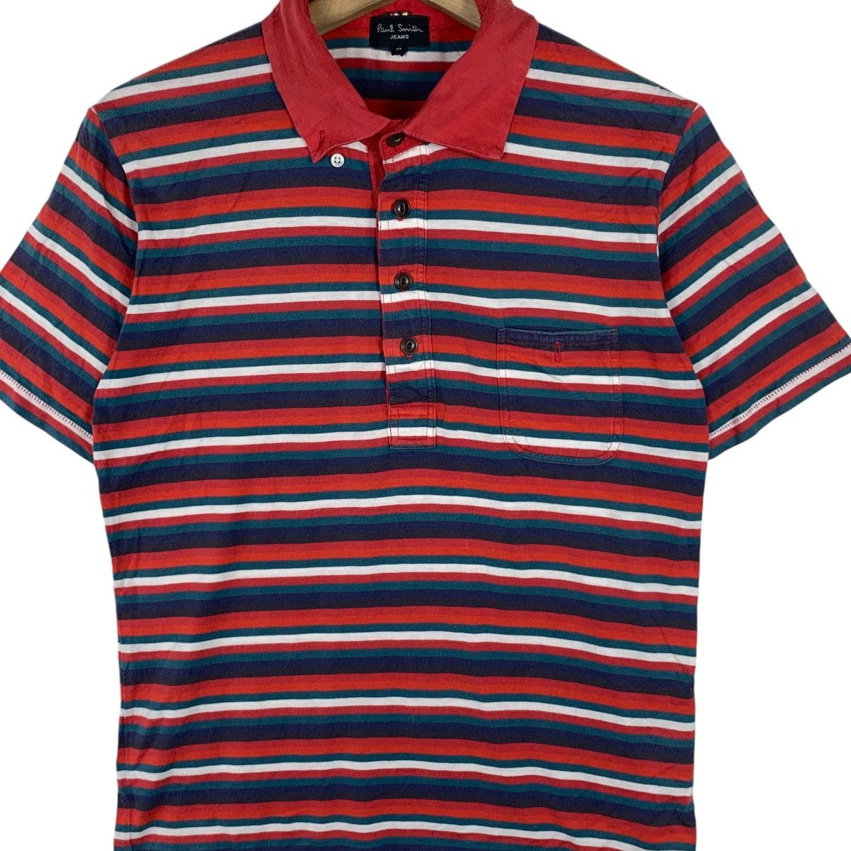 Paul Smith Vintage PAUL SMITH JEANS Collection Striped Polo Tee Shirt Size US M / EU 48-50 / 2 - 3 Thumbnail