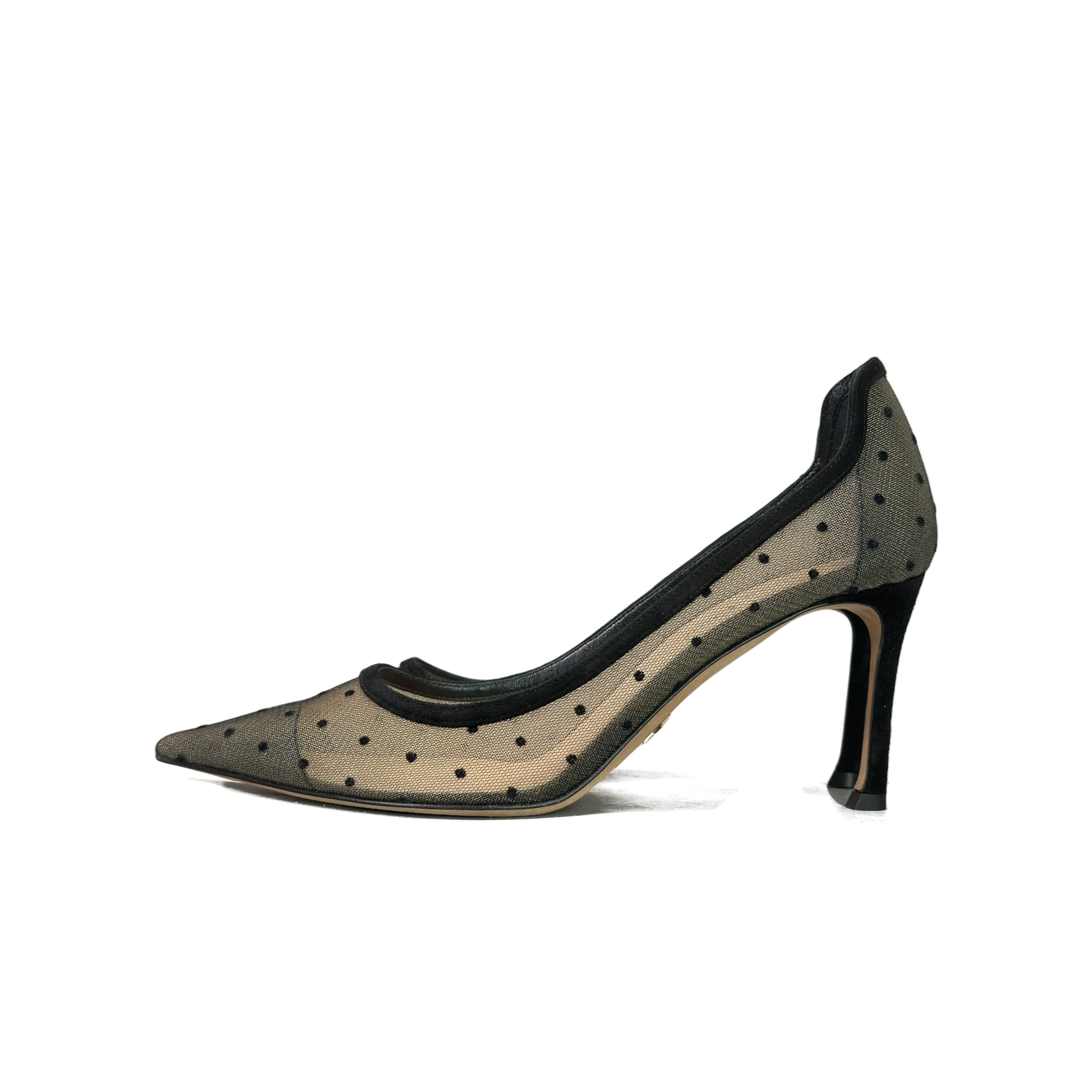 Dior Dior D-Moi Polka Dot Mesh Heels Size 37.5 Size US 7.5 / IT 37.5 - 1 Thumbnail