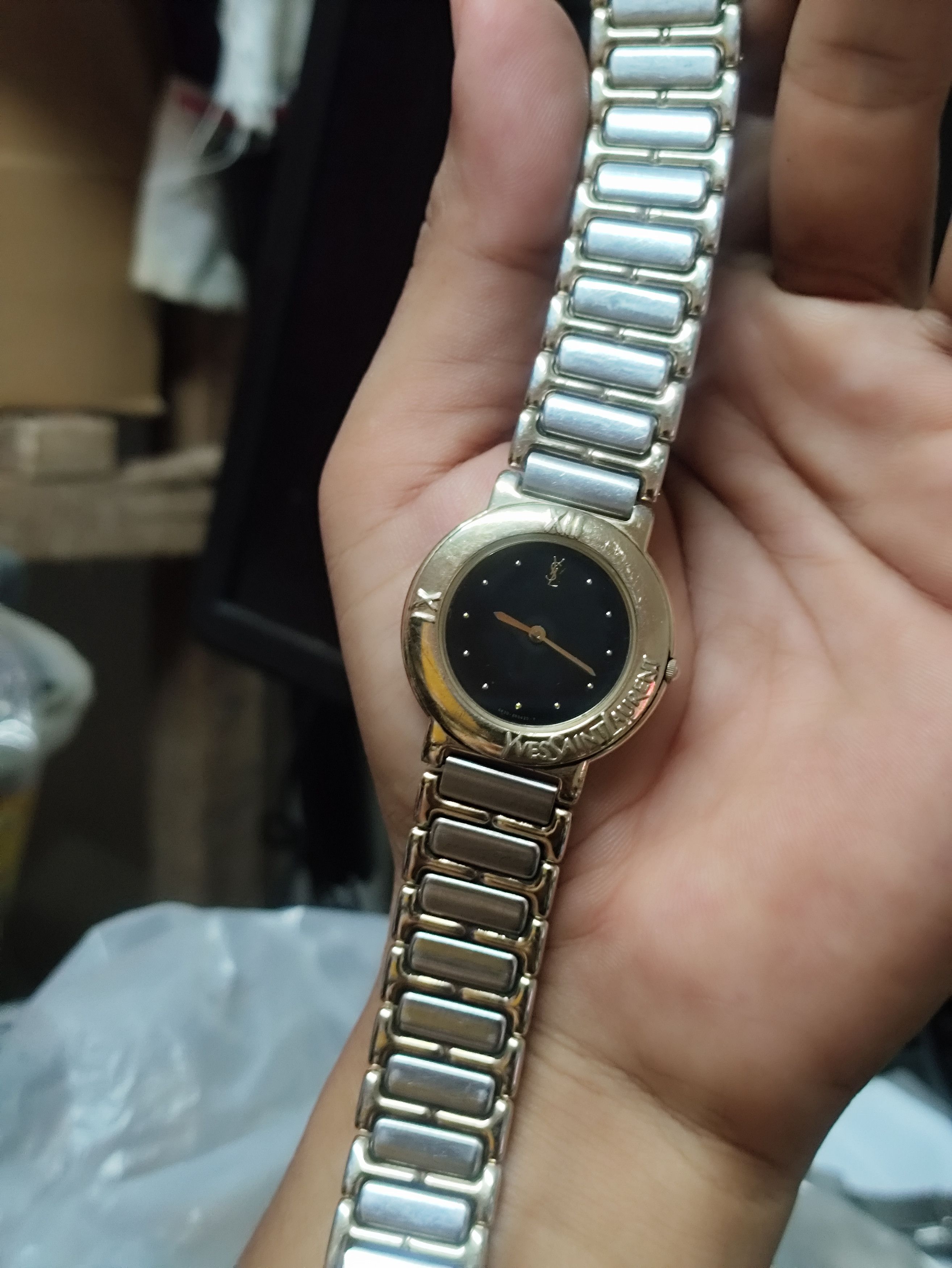 Designer × Vintage × Yves Saint Laurent Vintage Yves Saint Laurent Ladies Watch (Fully steel) Size ONE SIZE - 6 Thumbnail