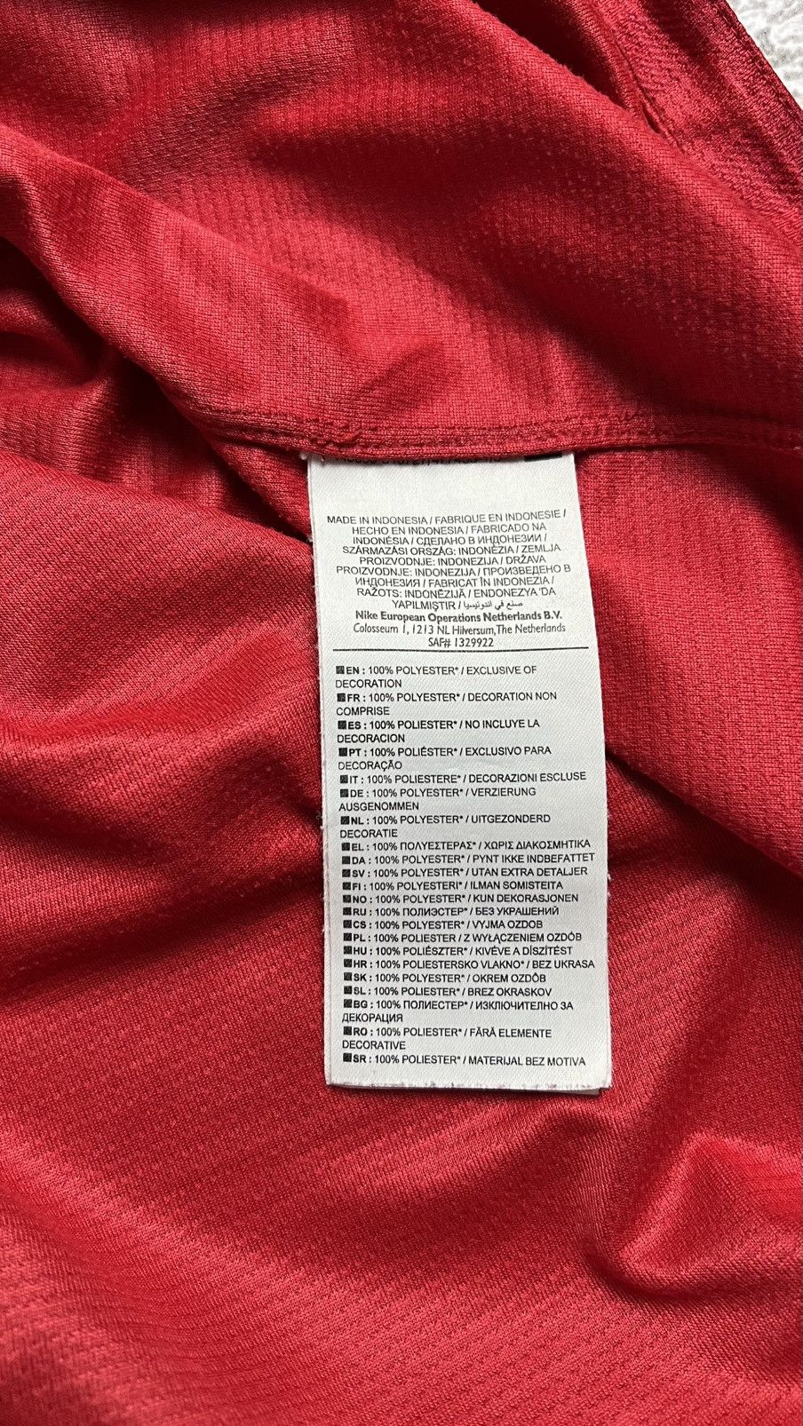 Nike 2012-2013 Manchester United nike AON Jersey Size US XL / EU 56 / 4 - 8 Thumbnail