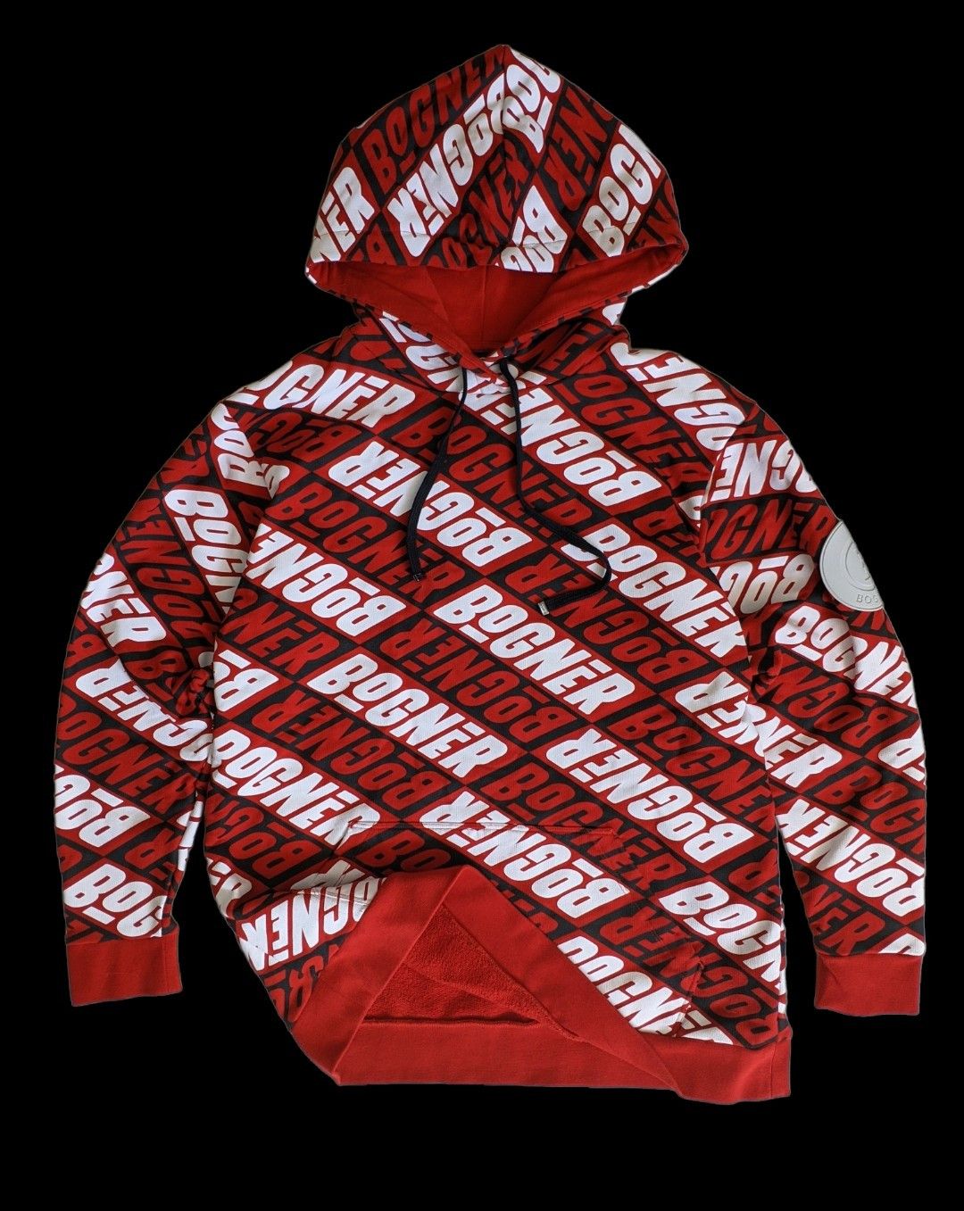 Bogner BOGNER Monogram All Over Logo Print Hoodie Hoodie Size US M / EU 48-50 / 2 - 4 Thumbnail