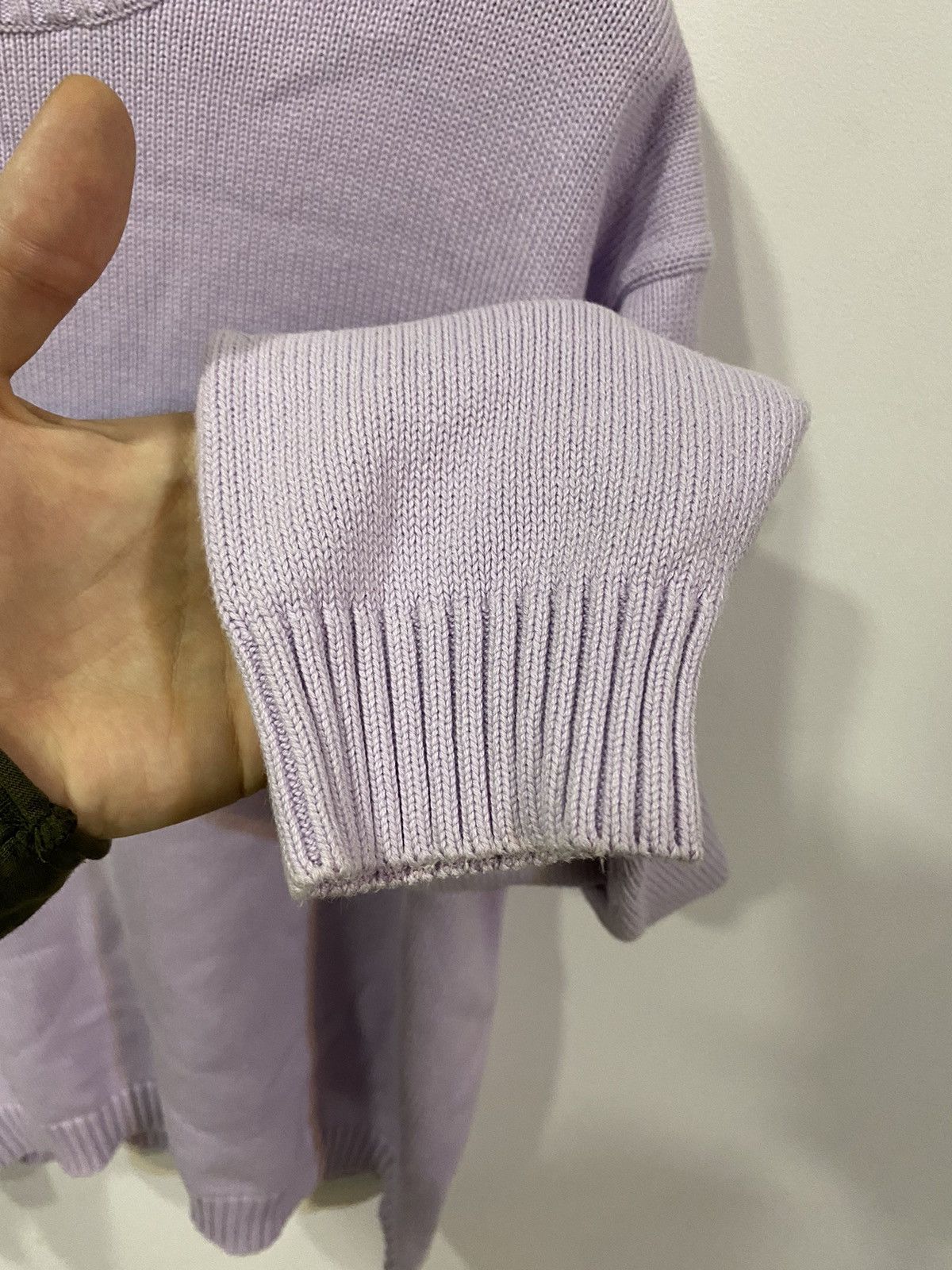 Yves Saint Laurent Lilac YSL Sweater Knit Baby Blue Old Money Paris Vintage Size US L / EU 52-54 / 3 - 8 Thumbnail