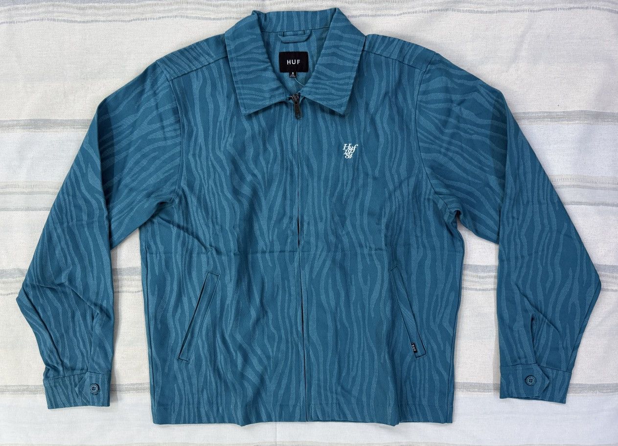 Huf HUF Jaquard Tiger Work Jacket Oil Blue Size US S / EU 44-46 / 1 - 3 Thumbnail