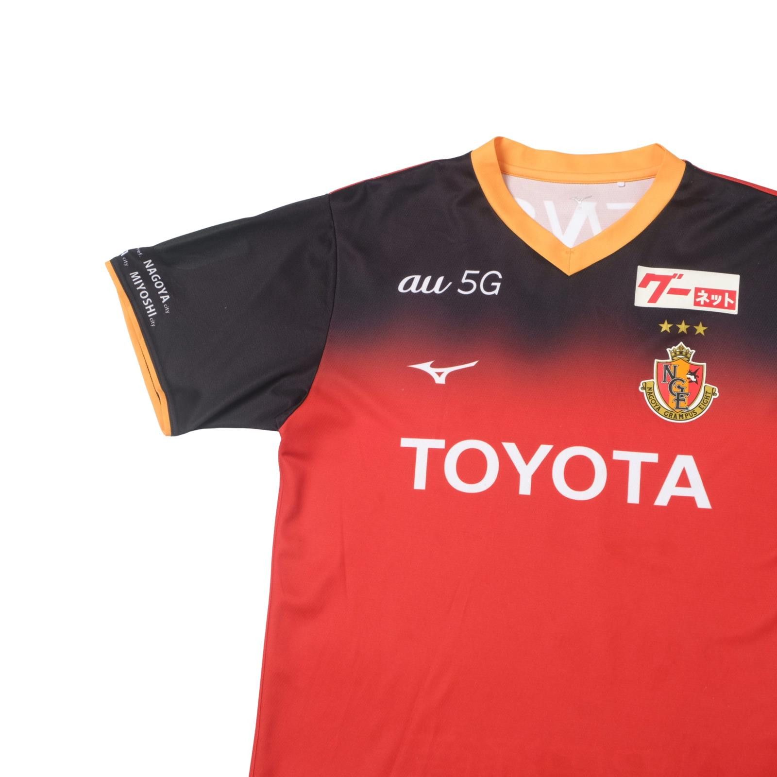 Mizuno 2020 Nagoya Grampus Home Shirt J-League (M/L) Size US M / EU 48-50 / 2 - 3 Thumbnail