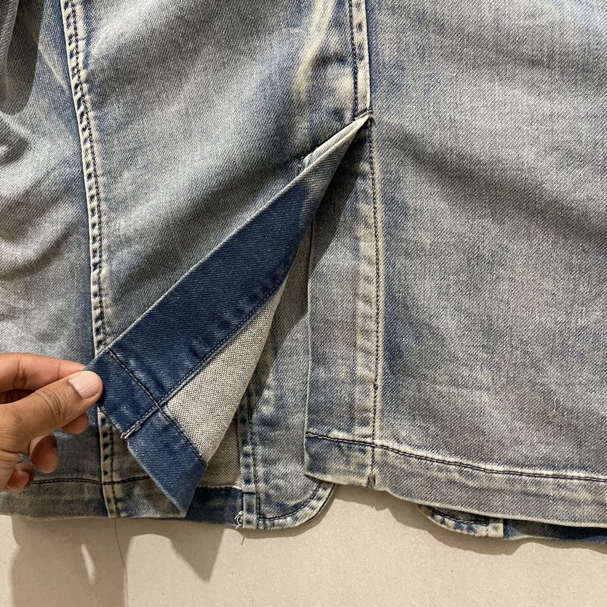 If Six Was Nine × Japanese Brand × semanticdesign Semantic Design Distressed Denim Jacket Size US S / EU 44-46 / 1 - 16 Thumbnail