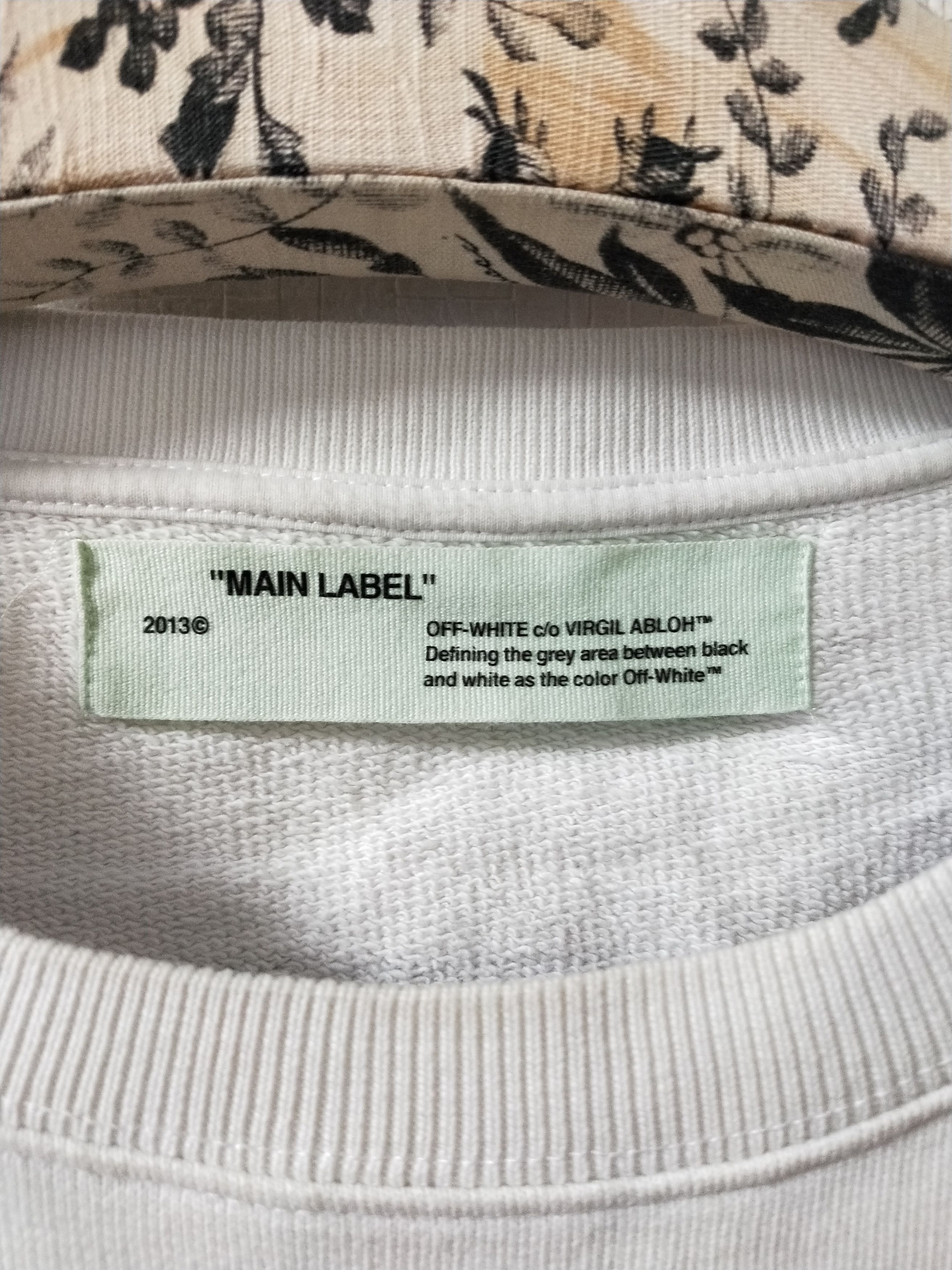 Off-White Off-White Diagonal Caravaggio Sweatshirt Size US L / EU 52-54 / 3 - 5 Thumbnail