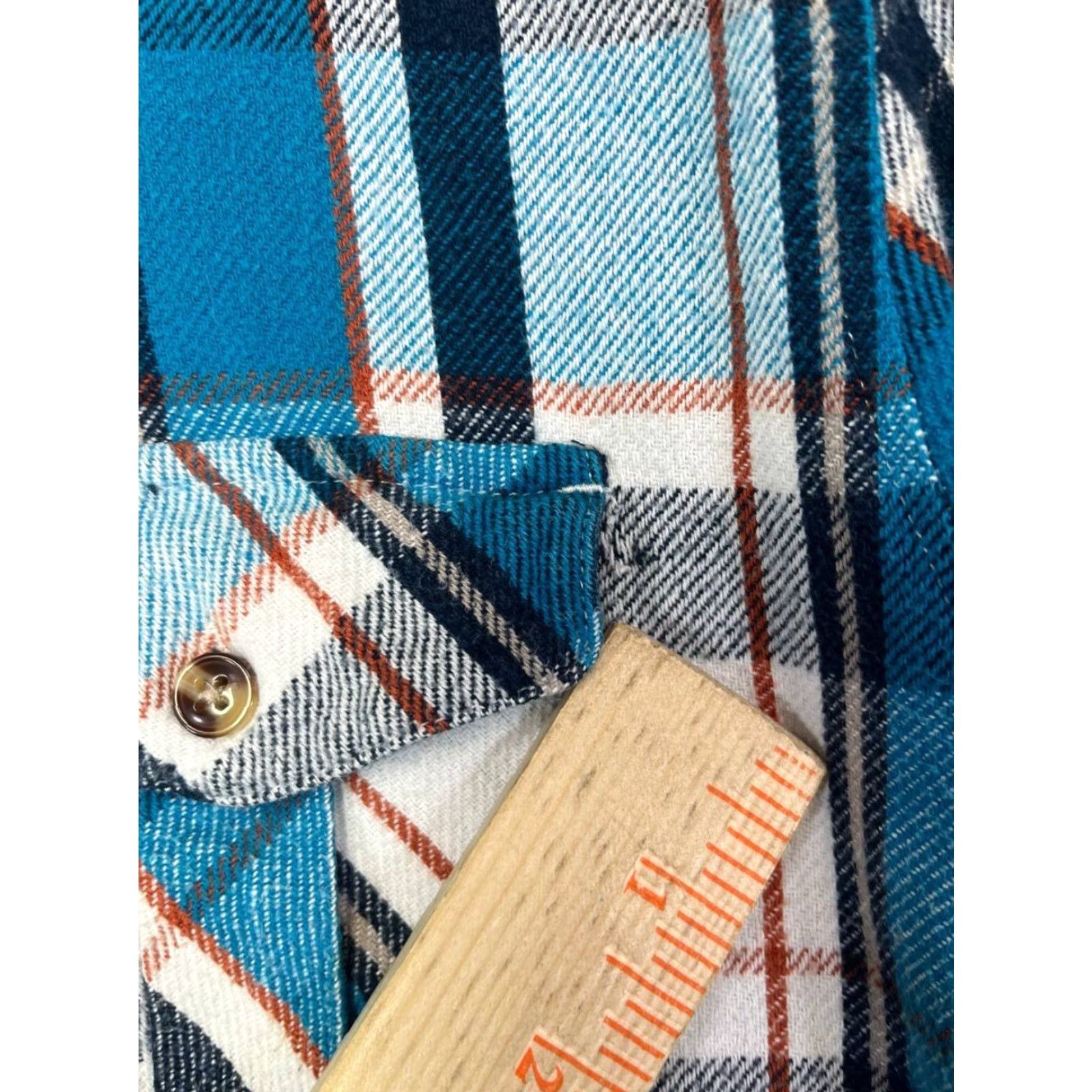 Rip Curl RIP CURL Flannel Shirt Button-Up Western Blue Plaid Long Sleeve Snap See Pics Mens L Size Large Pocketed Button-Down Collar 【No extra text】 Size US L / EU 52-54 / 3 - 7 Thumbnail