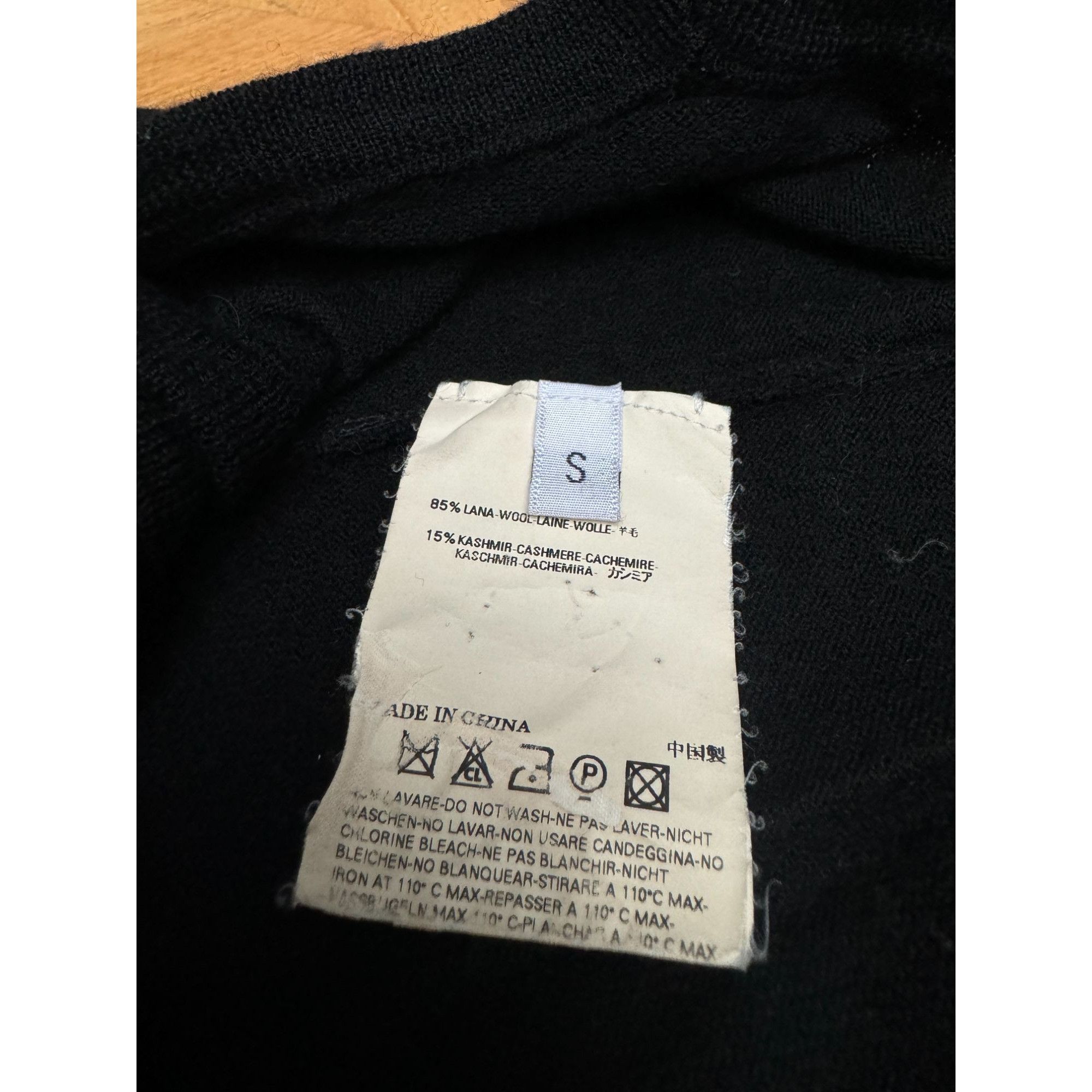Maison Margiela FW 2007 Black Cashmere Wool Black Vest Size S / US 4 / IT 40 - 4 Thumbnail