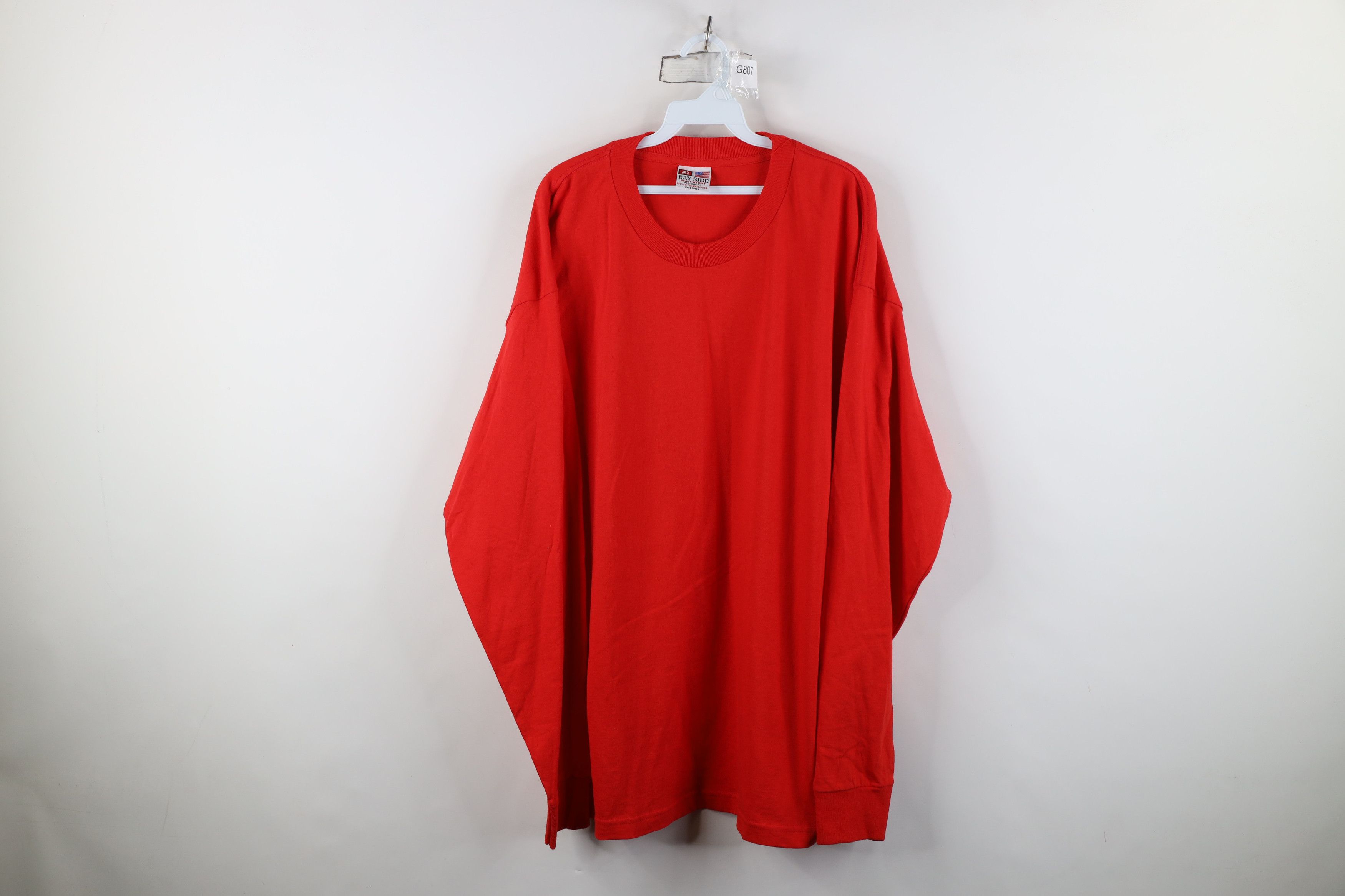 Vintage Vintage 90s Streetwear Made Heavy Long Sleeve T-Shirt Cotton Size US XXL / EU 58 / 5 - 1 Thumbnail
