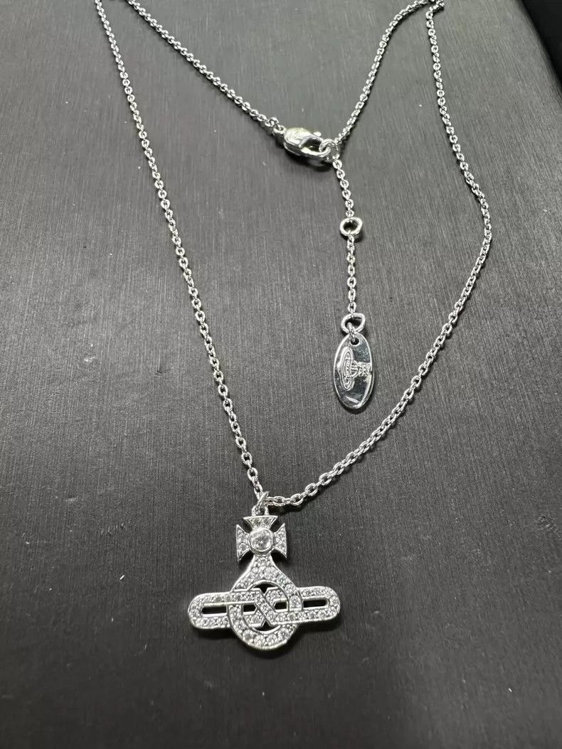 Vivienne Westwood Vivienne Westwood Saturn necklace Size ONE SIZE - 1 Thumbnail