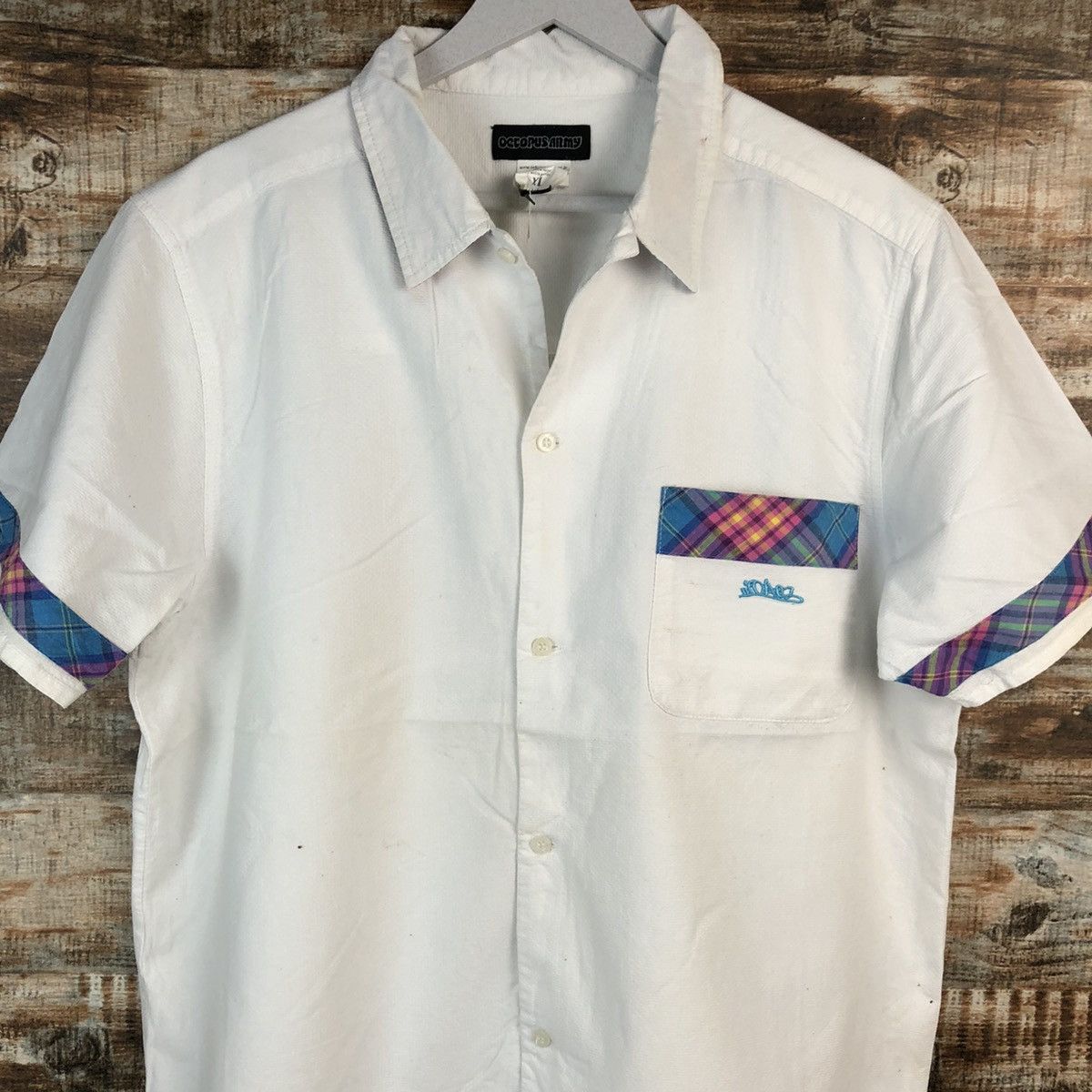 Japanese Brand × Octopus Octopus Army White Workshirt #A2234 Size US XL / EU 56 / 4 - 5 Thumbnail