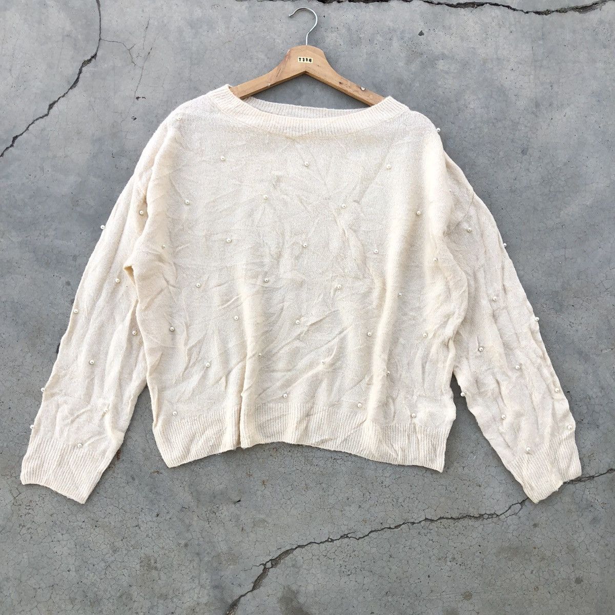 Homespun Knitwear × Vintage 🔴Vtg sweater Bima Knits Beaded Embellished Cocktail Party Size US XL / EU 56 / 4 - 1 Thumbnail