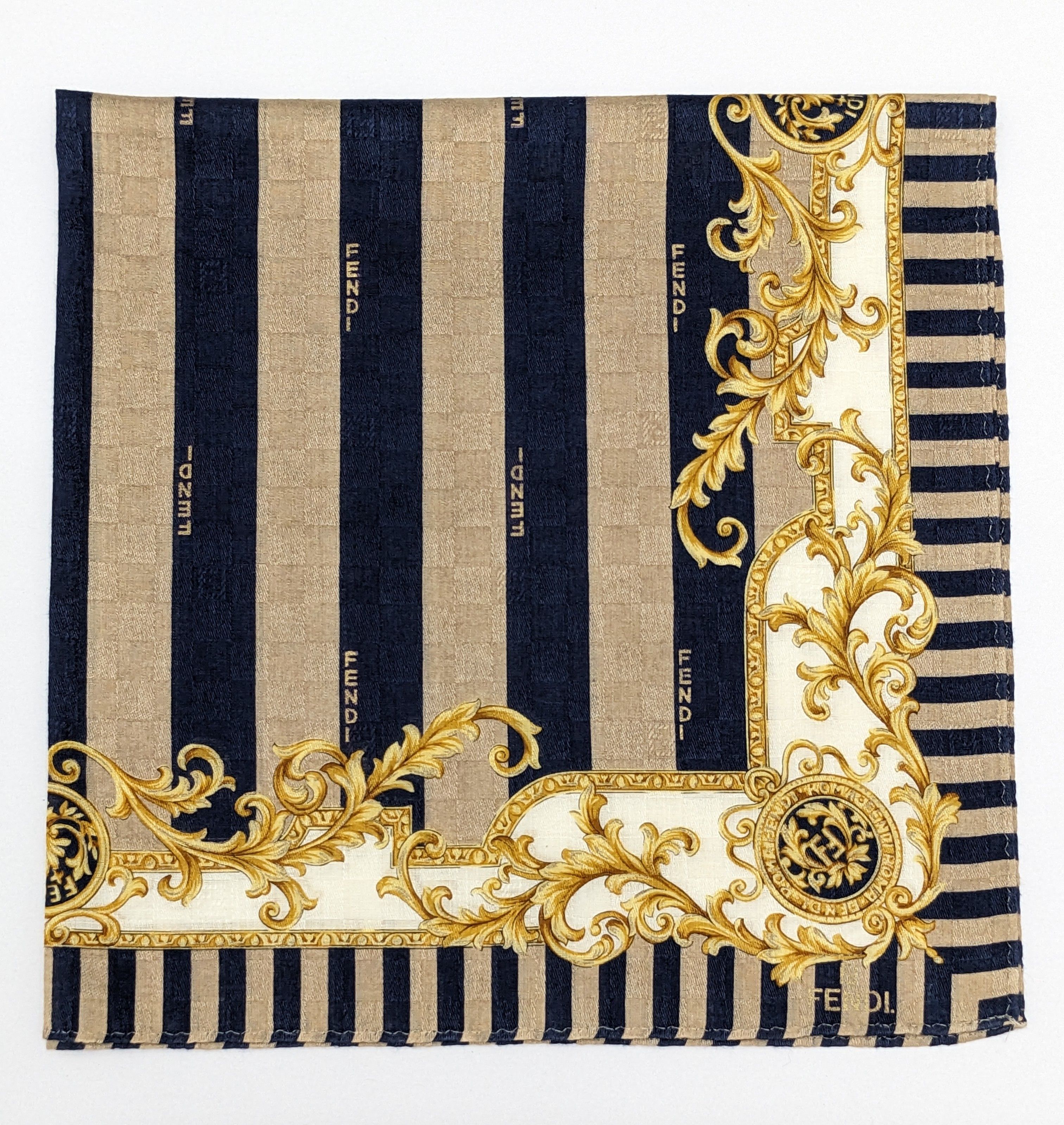 Fendi VINTAGE FENDI ROMA SILK HANDKERCHIEF Size ONE SIZE - 1 Thumbnail
