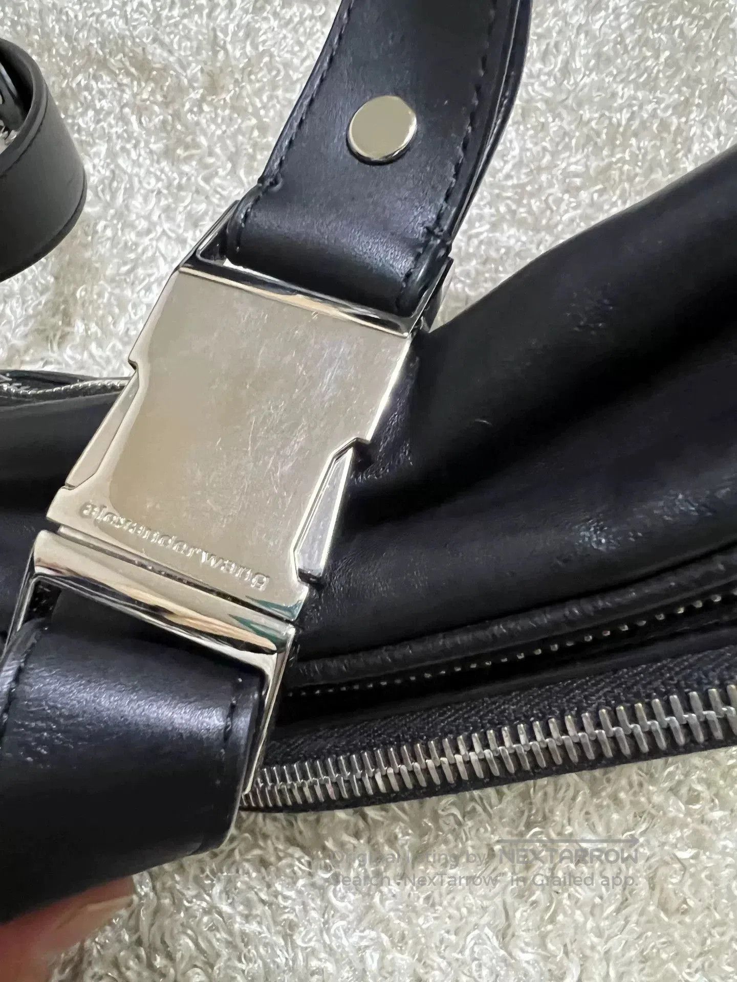Alexander Wang Alexander Wang Black Leather Fanny Pack. Size ONE SIZE - 4 Thumbnail