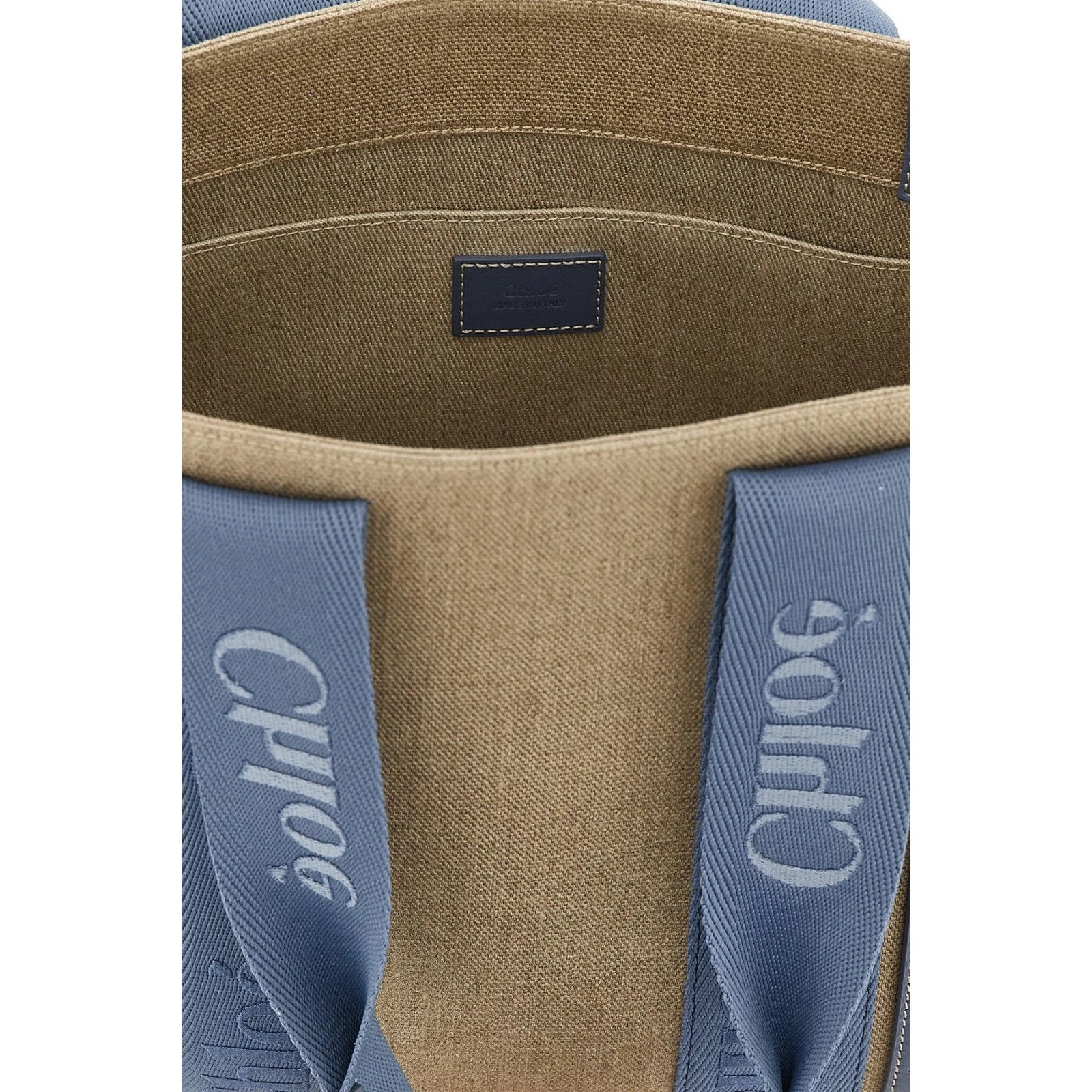 Chloe Chloe Medium Blue Linen Shopper Shoulder Bag New & Authentic Size ONE SIZE - 4 Thumbnail