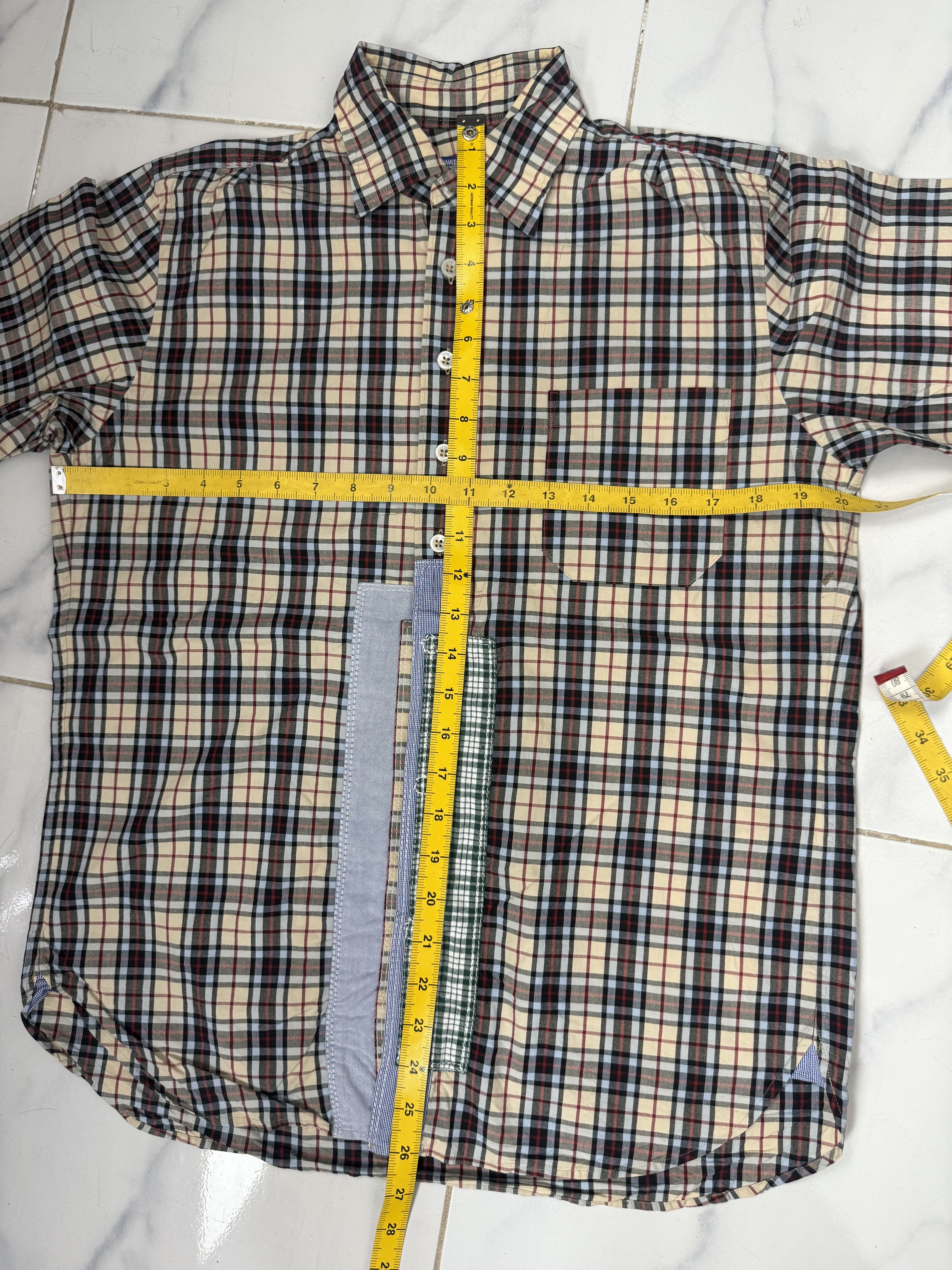 Comme des Garcons Comme Des Garcons Reconstructed Patchwork Plaid Shirt Size US S / EU 44-46 / 1 - 11 Thumbnail